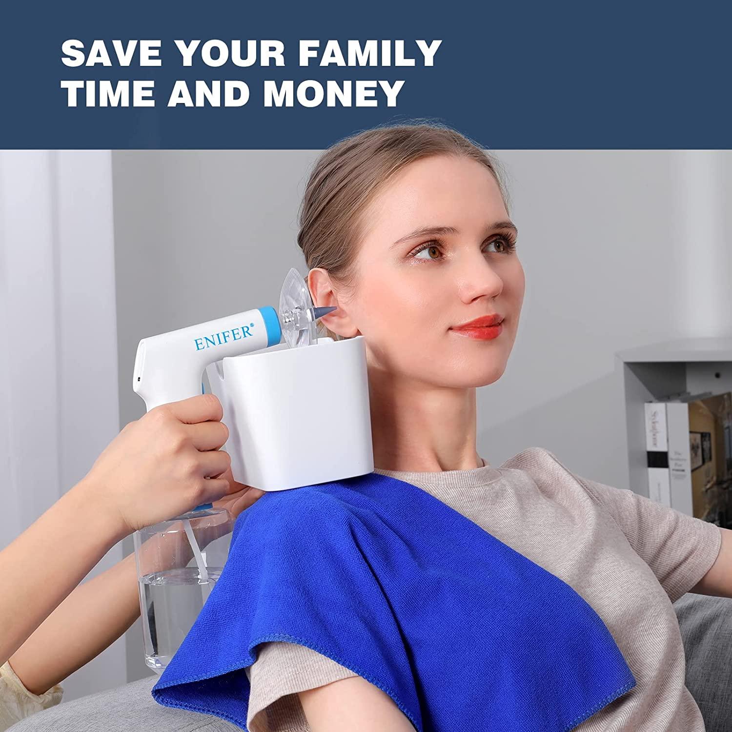 Electric Ear Wax Removal Kit with Light Rechargeable Ear Irrigation