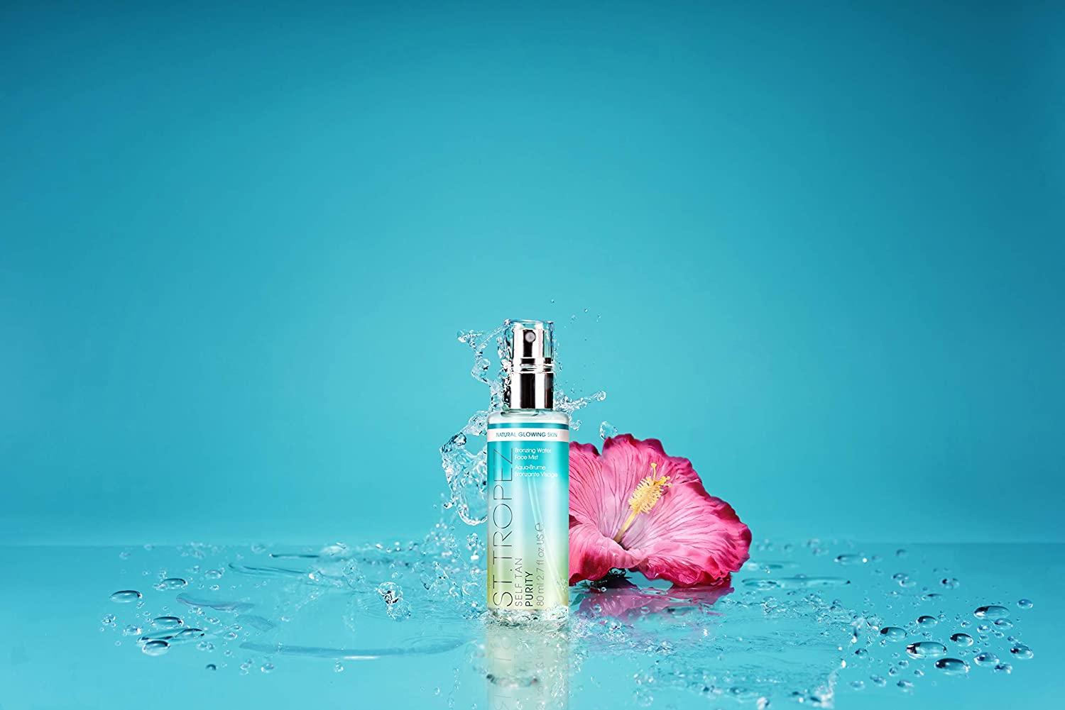 St. Tropez Self Tan Purity Bronzing Water Face Mist, Lightweight Face Tanner with Hyaluronic