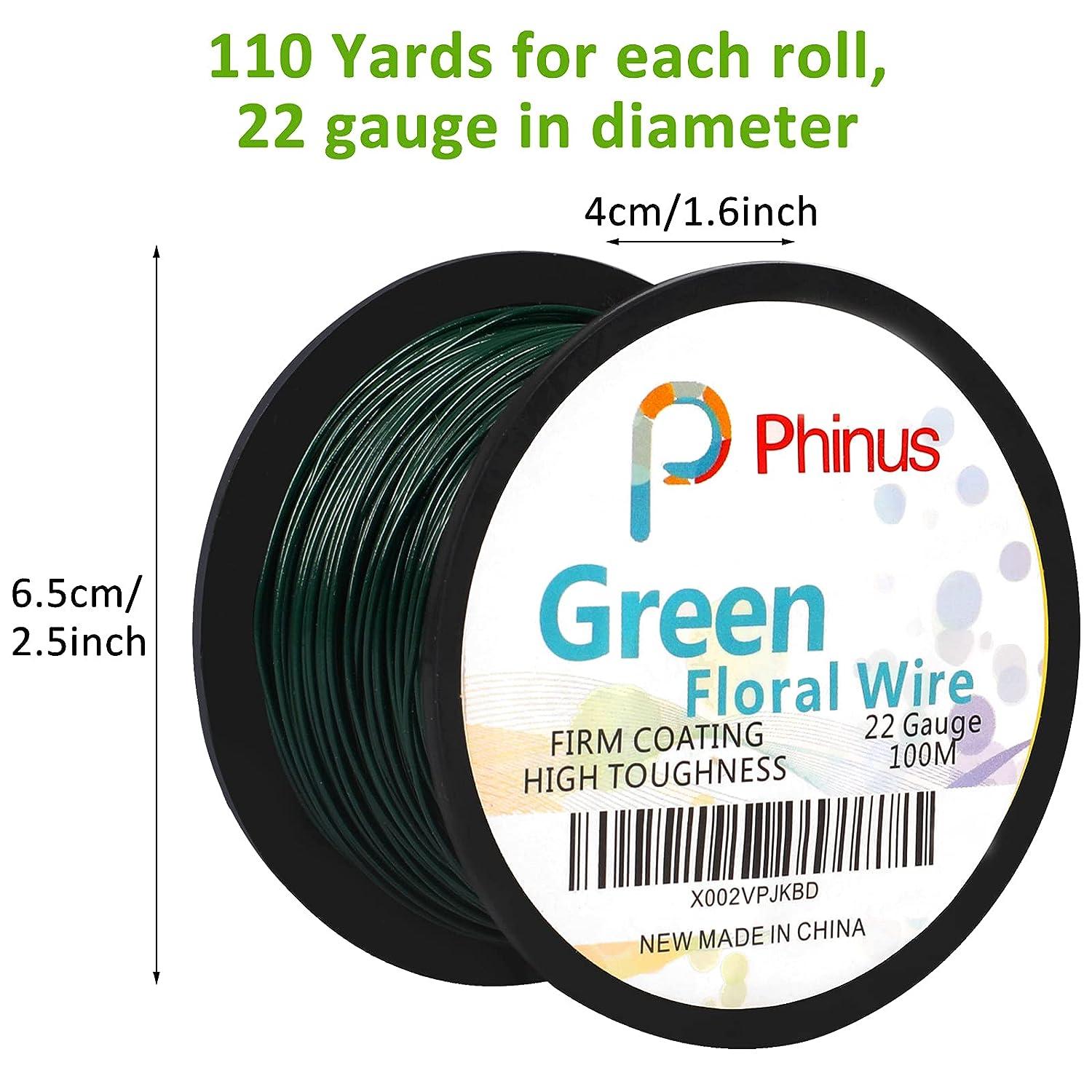 22 Gauge Floral Wire Flexible Paddle Wire Florist Green Wire with