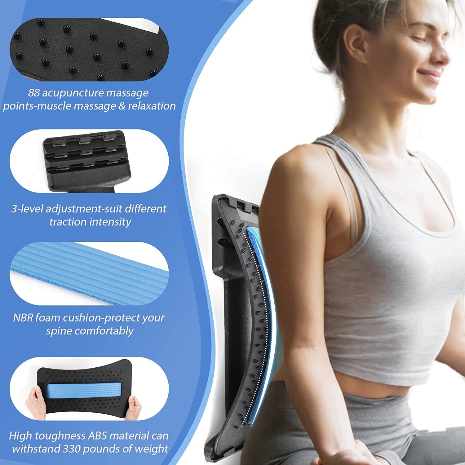CHFSD Back Stretcher for Pain Relief, MultiLevel Back Cracker Lower