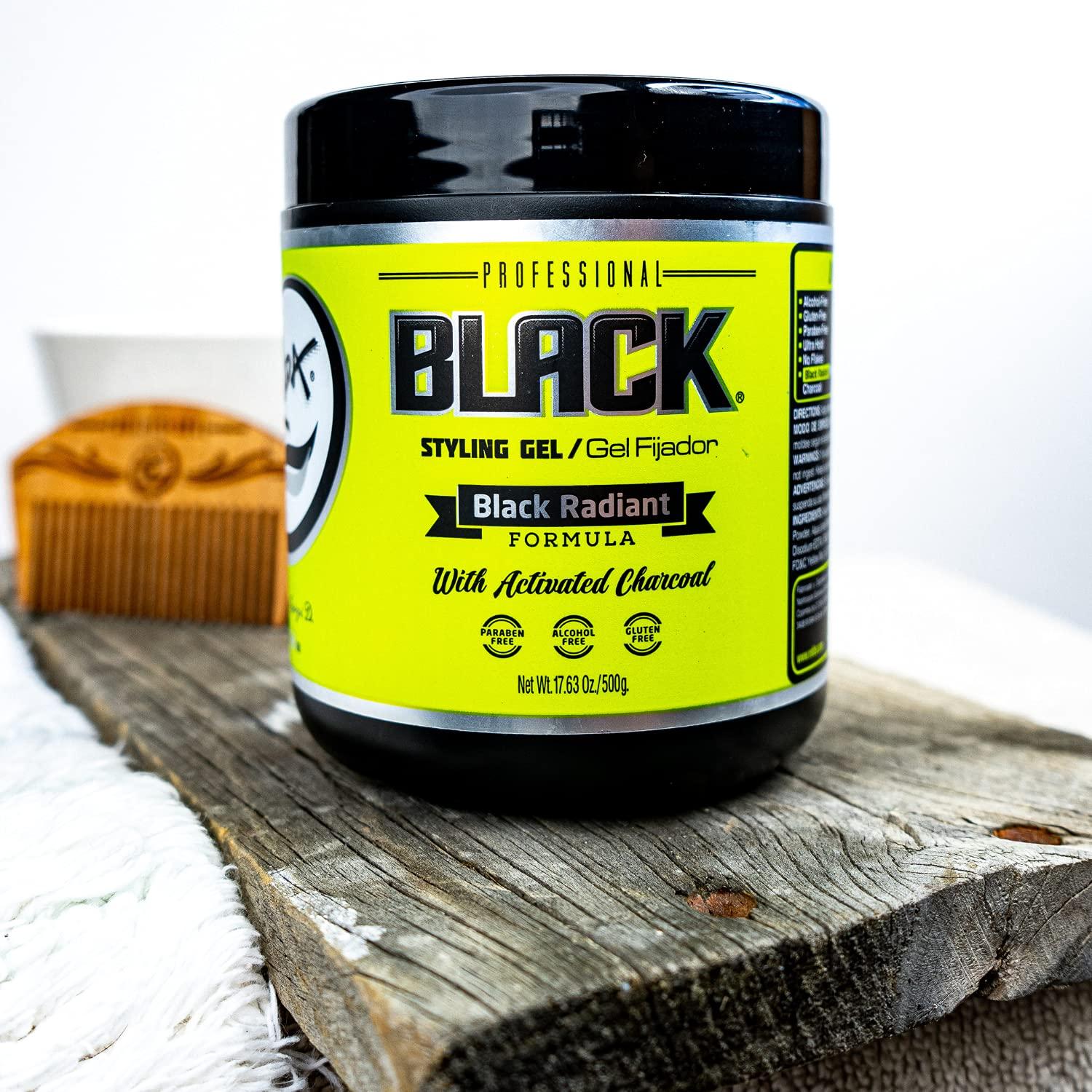 Rolda Black Styling Hair Gel Extra Strong Hold 17.6oz 1.1 Pound