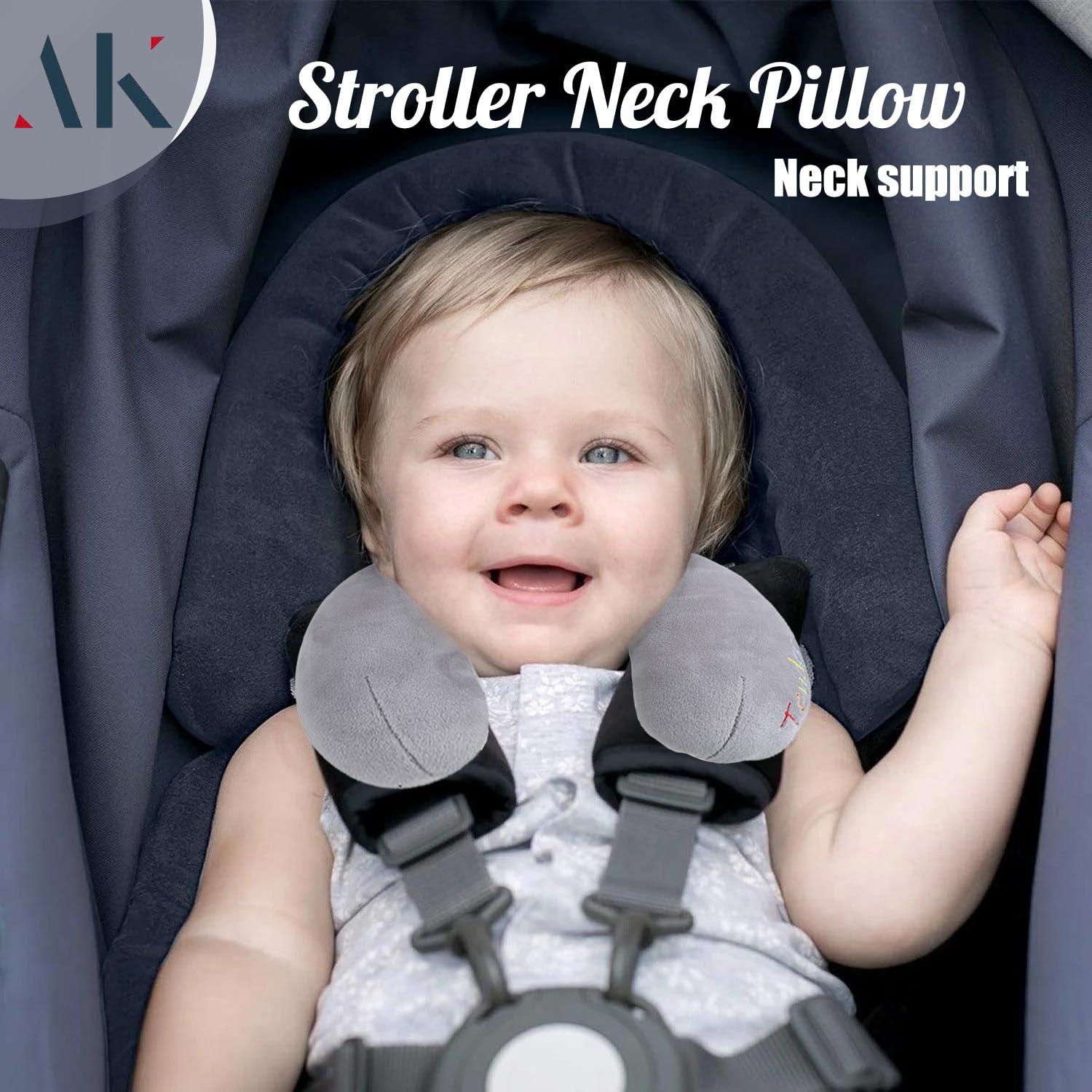 Alouweekuky Baby Neck Pillow Travel Headrest for Kids Stroller
