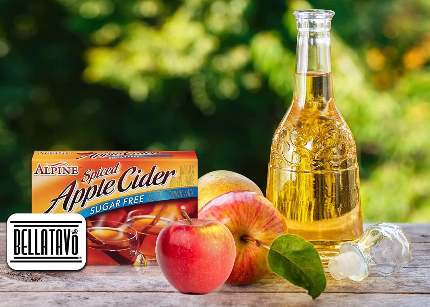 Alpine Spiced Apple Cider Sugar Free Mix Bundle with BELLATAVO Fridge