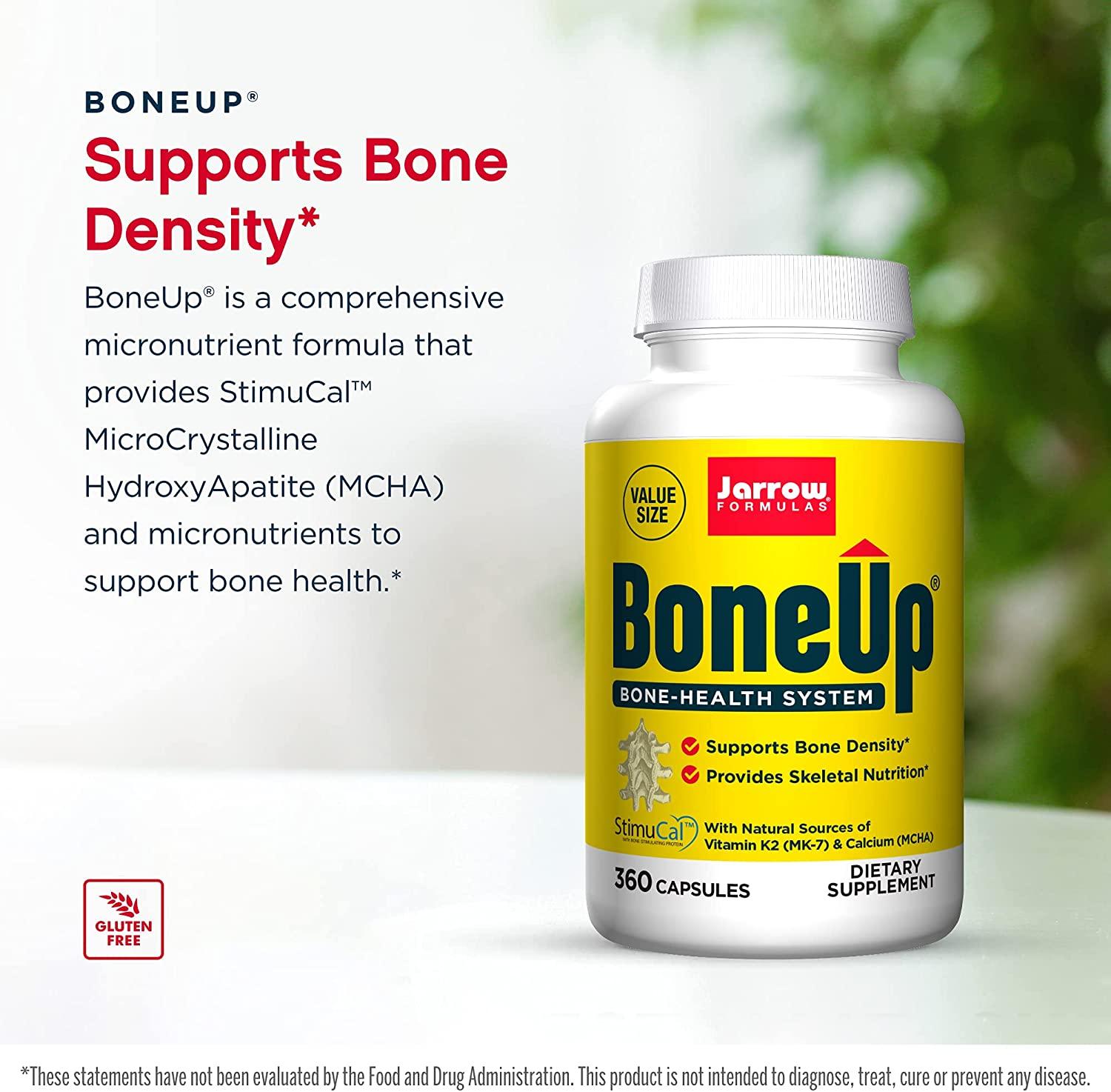 Jarrow Formulas Bone-Up 360 Capsules - Advanced Bone Support & Calcium ...