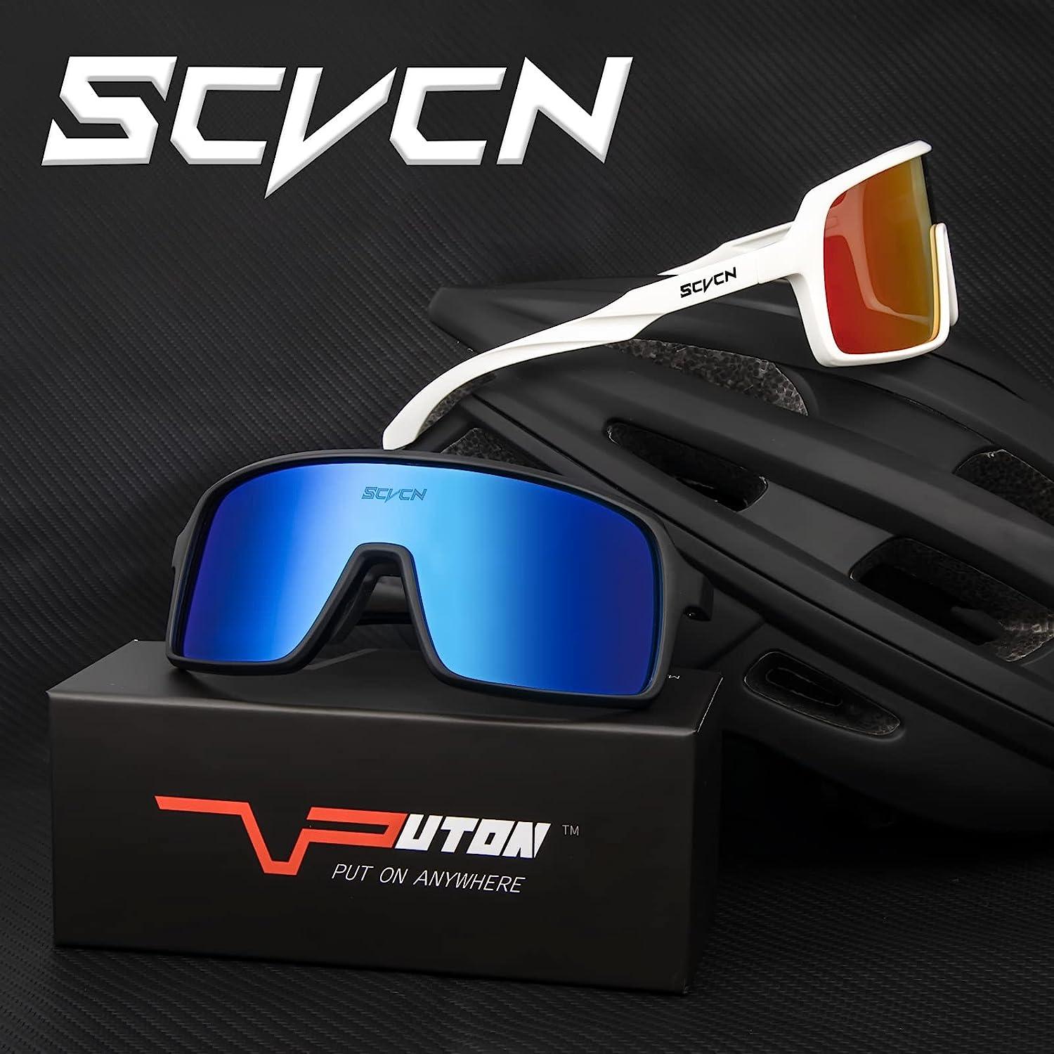SCVCN New Model Polarized Colorful Sport Sunglasses, Men & Women, Suitable for Outdoor Activities Like Fishing, Cycling, Racing, Hiking and Camping