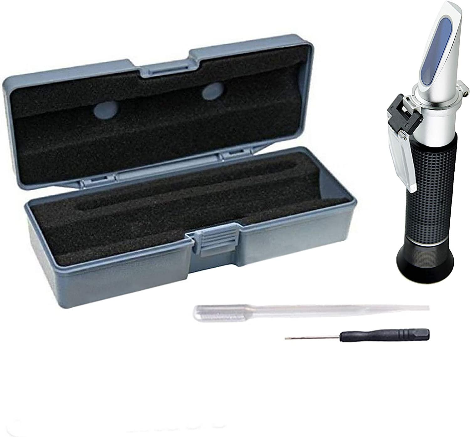 JOR Refractometer, DualRange Scale Device to Measure Salinity and
