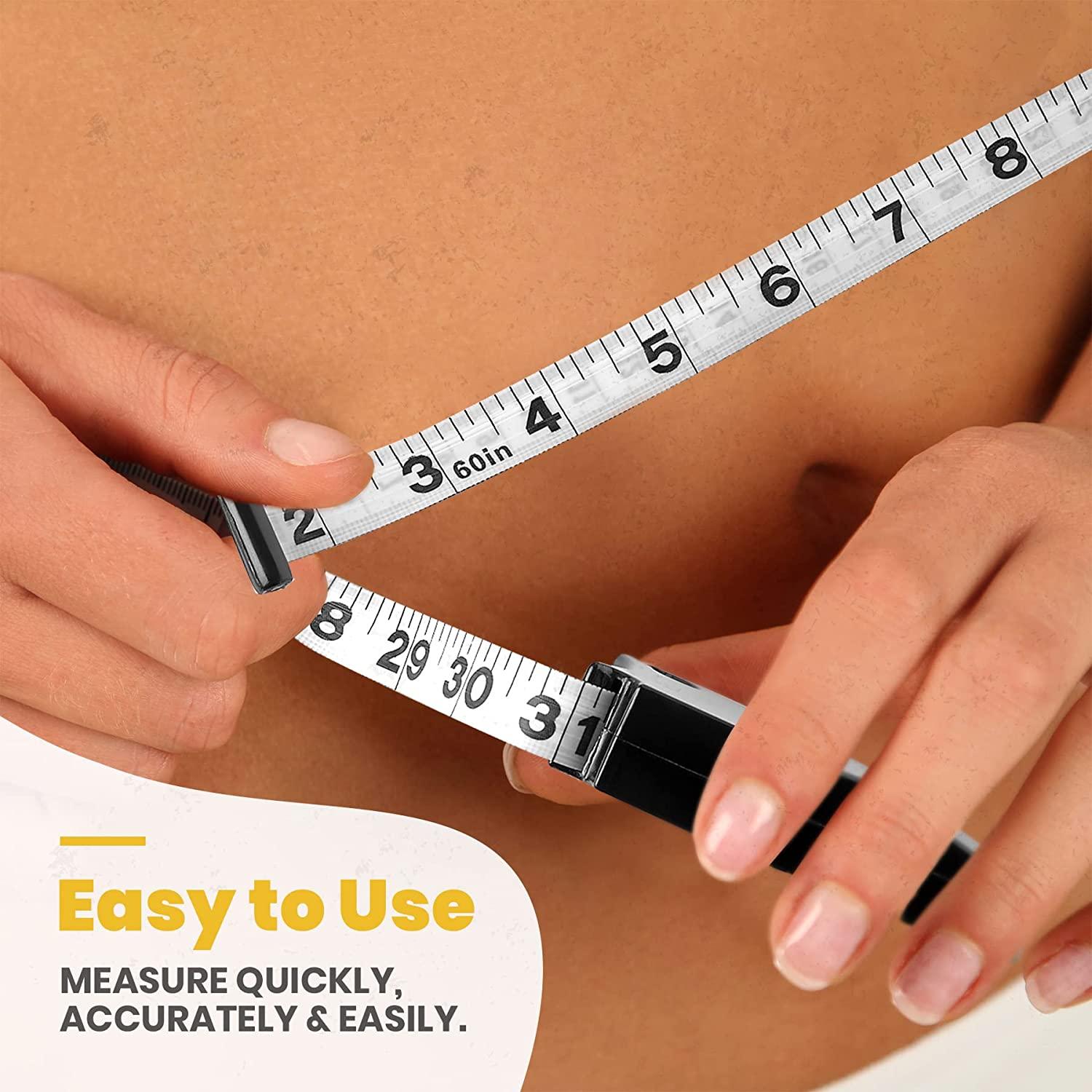 Body Fat Caliper and Measuring Tape Set Accurate BMI Skin Fold