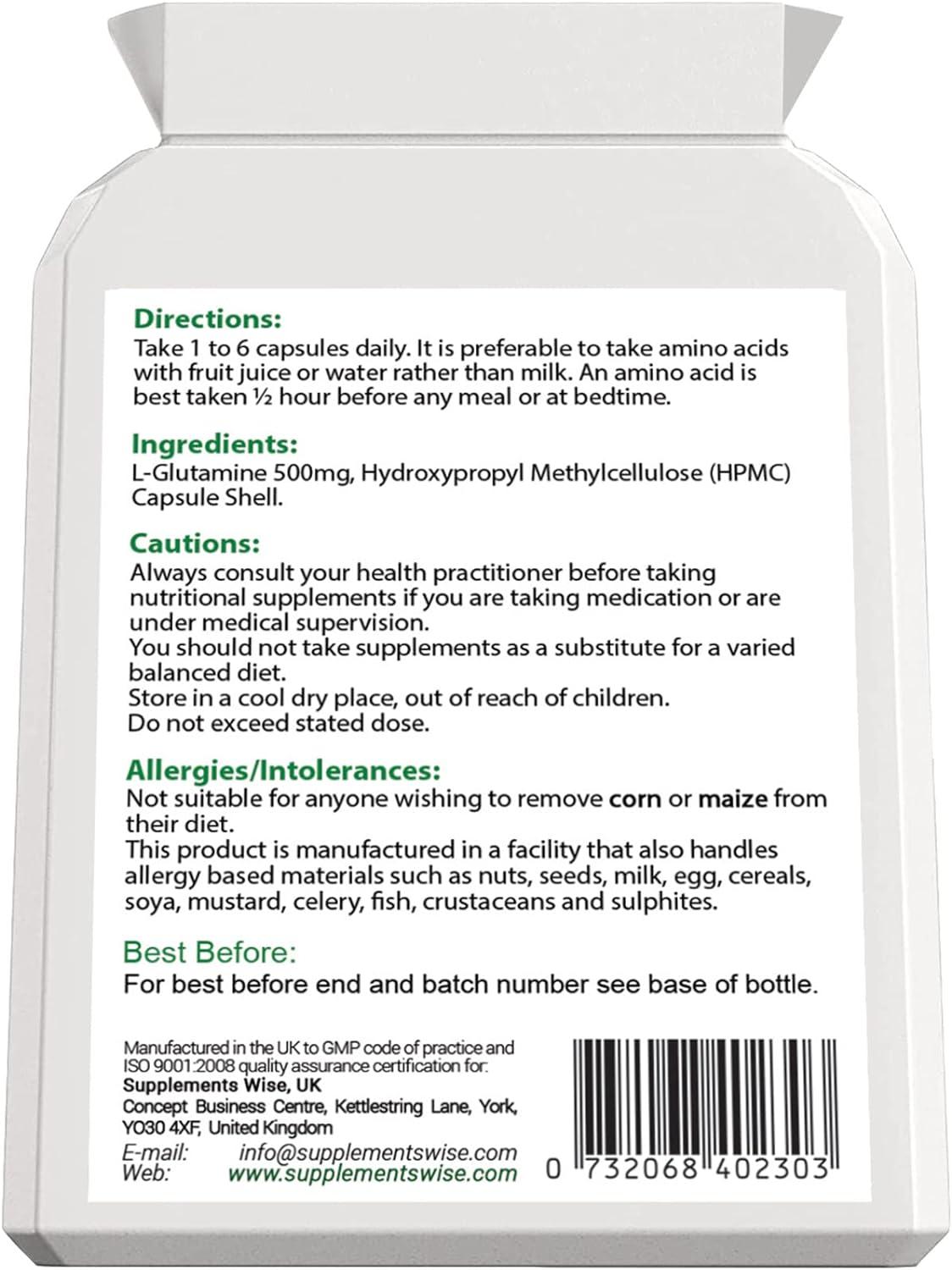 LGlutamine Capsules Muscle Strength and Recovery Amino Acid L