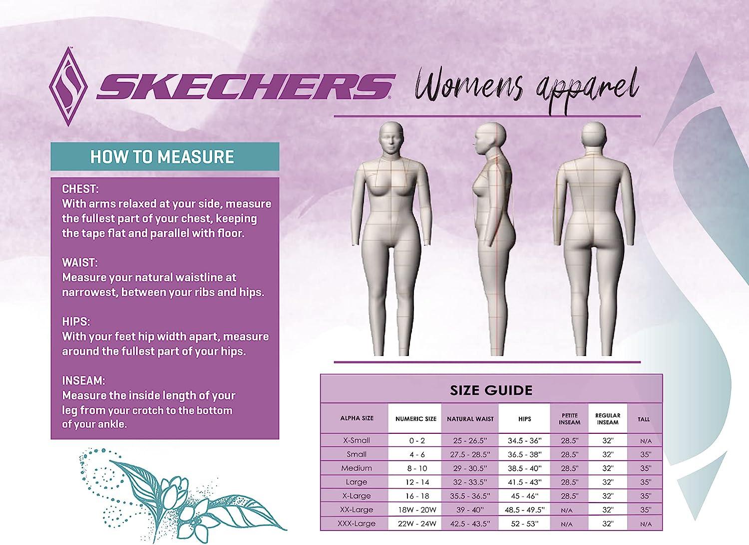 Skechers Women's Go Walk High Waisted Crop Pant XX-Large Heathered Gray