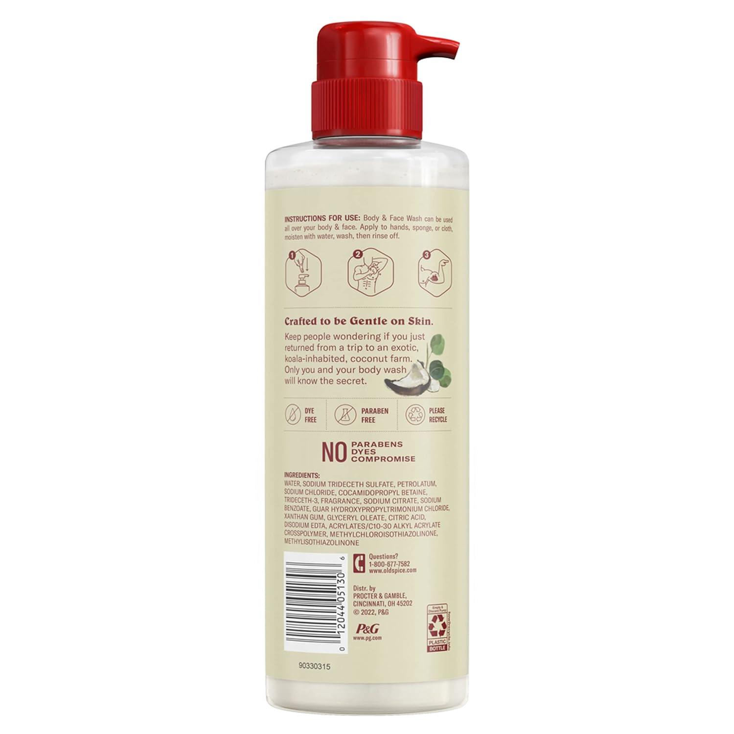 Old Spice Men's Body Wash GentleMan's Blend Eucalyptus and Coconut Oil