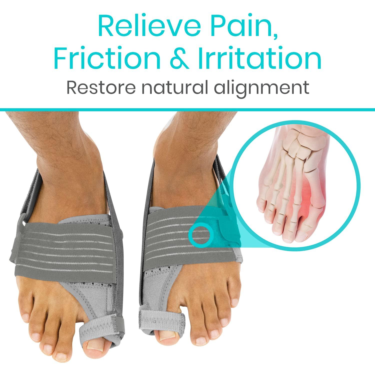 Vive Full Foot Bunion Splint Toe Separator and Corrector for Hallux