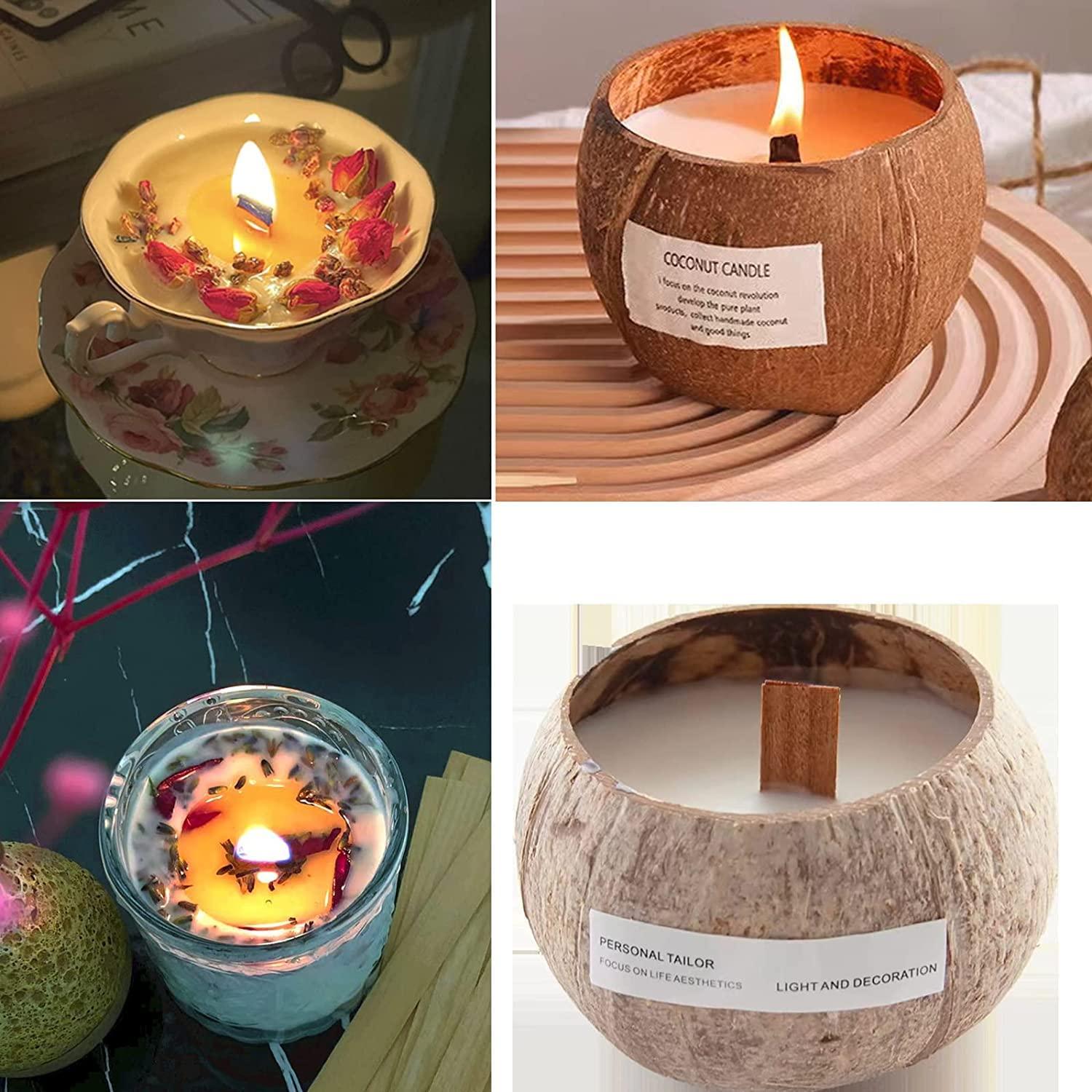 7Pcs Wooden Candle Wicks Round Tube Natural Smokeless Wood Candle Core DIY  Candle Making Supplies Handmade