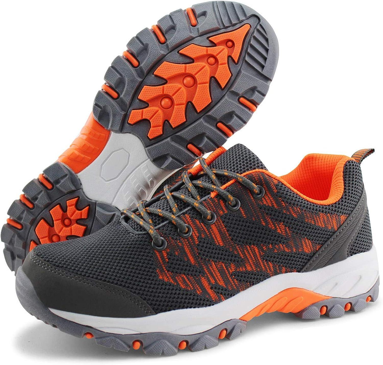 JABASIC Women Hiking Shoes Breathable Mesh Athletic Outdoor Sneakers