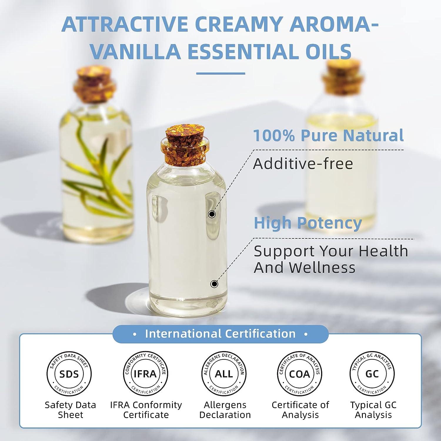 HIQILI Vanilla Essential Oil for Diffuser Skin Humidifier Perfume