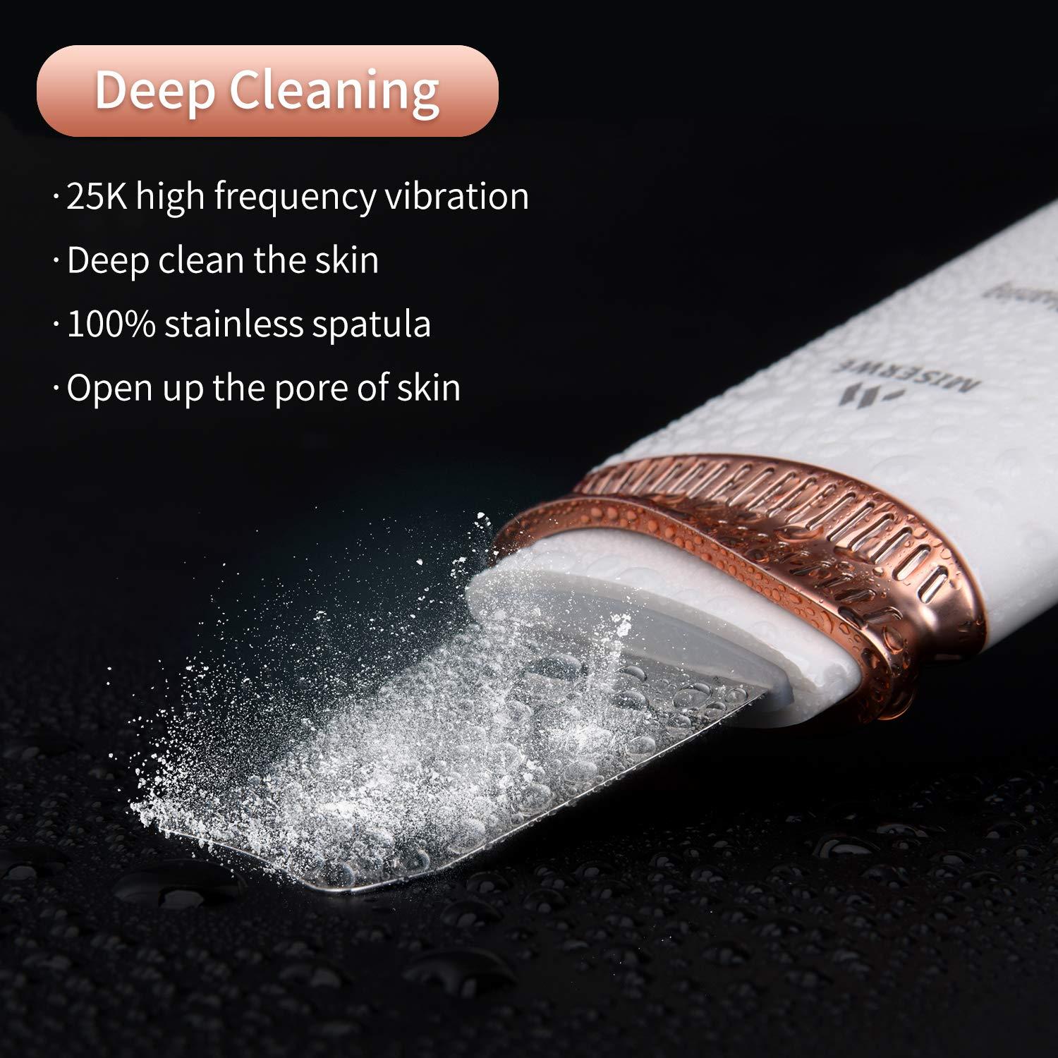 Skin Scrubber Skin Spatula Blackhead Remover Pore Cleaner Face Beauty  Lifting Tool Comedones Extractor Facial Cleaner for Deep Cleansing with 2