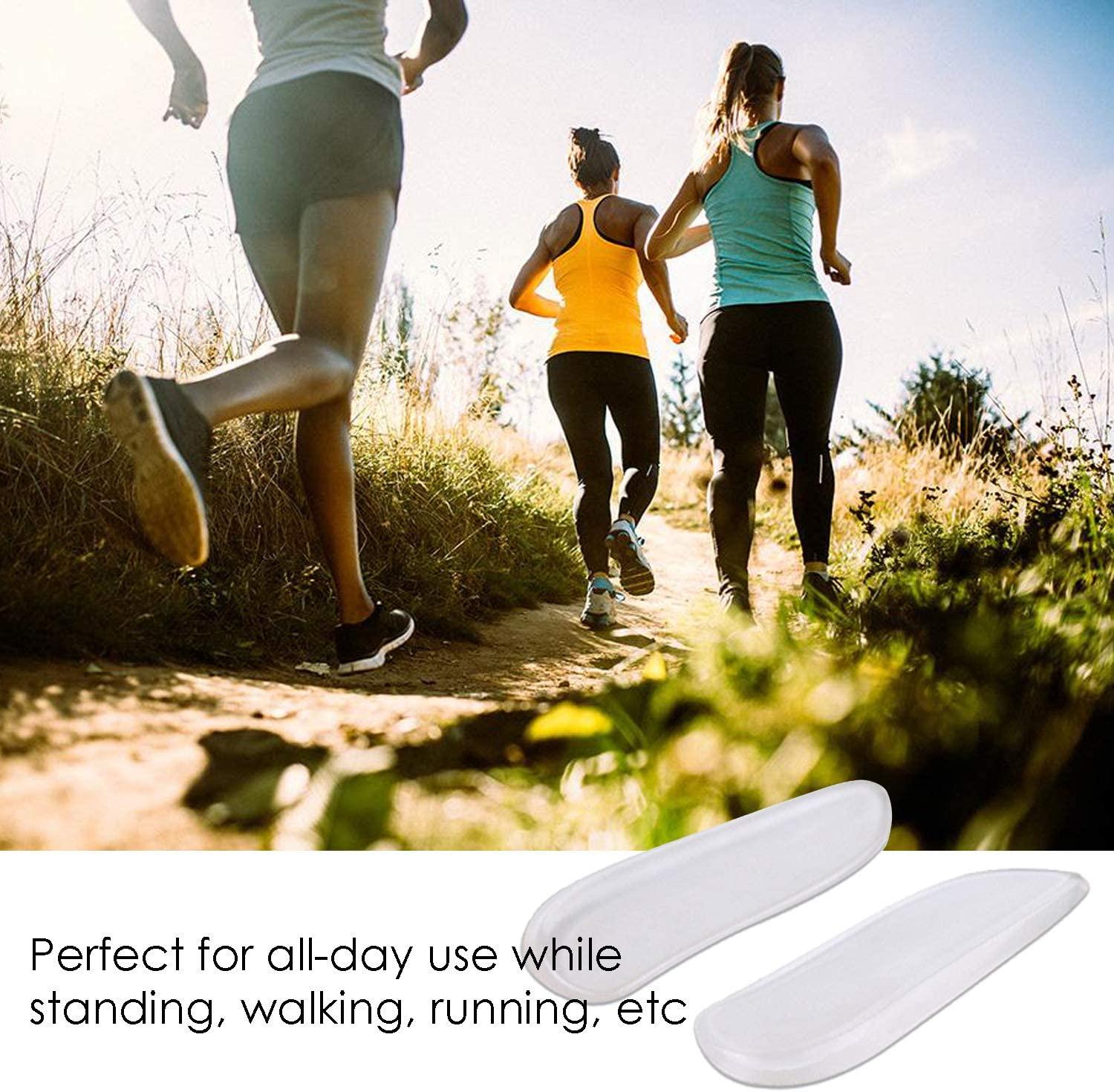 2 Pairs Medial & Lateral Heel Wedge Silicone Insoles Corrective