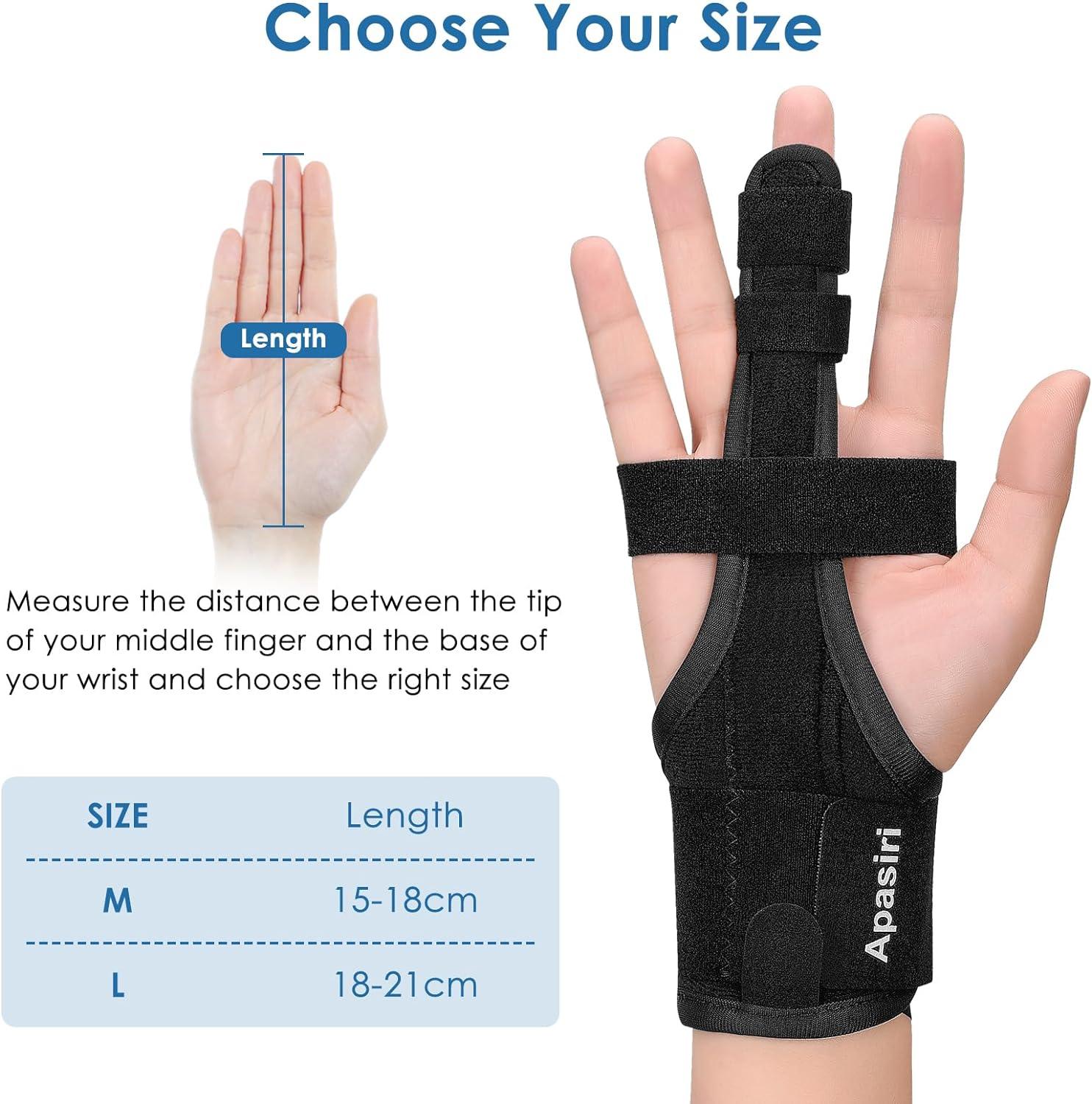 Apasiri Trigger Finger Splint Finger Brace Support for Broken Finger