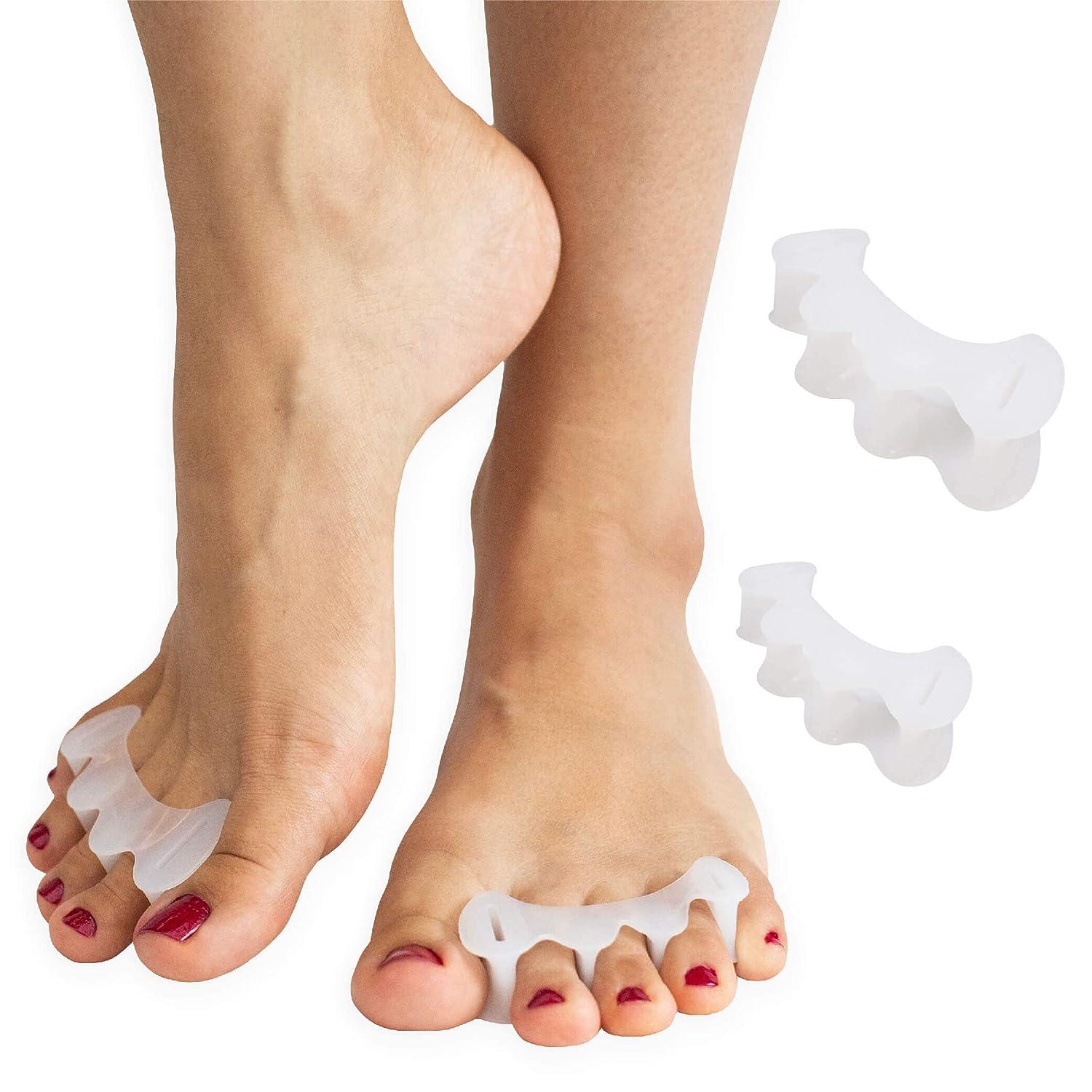 QUAPY 2pairs Toe Separators for Women are Perfect to Restore the Toes