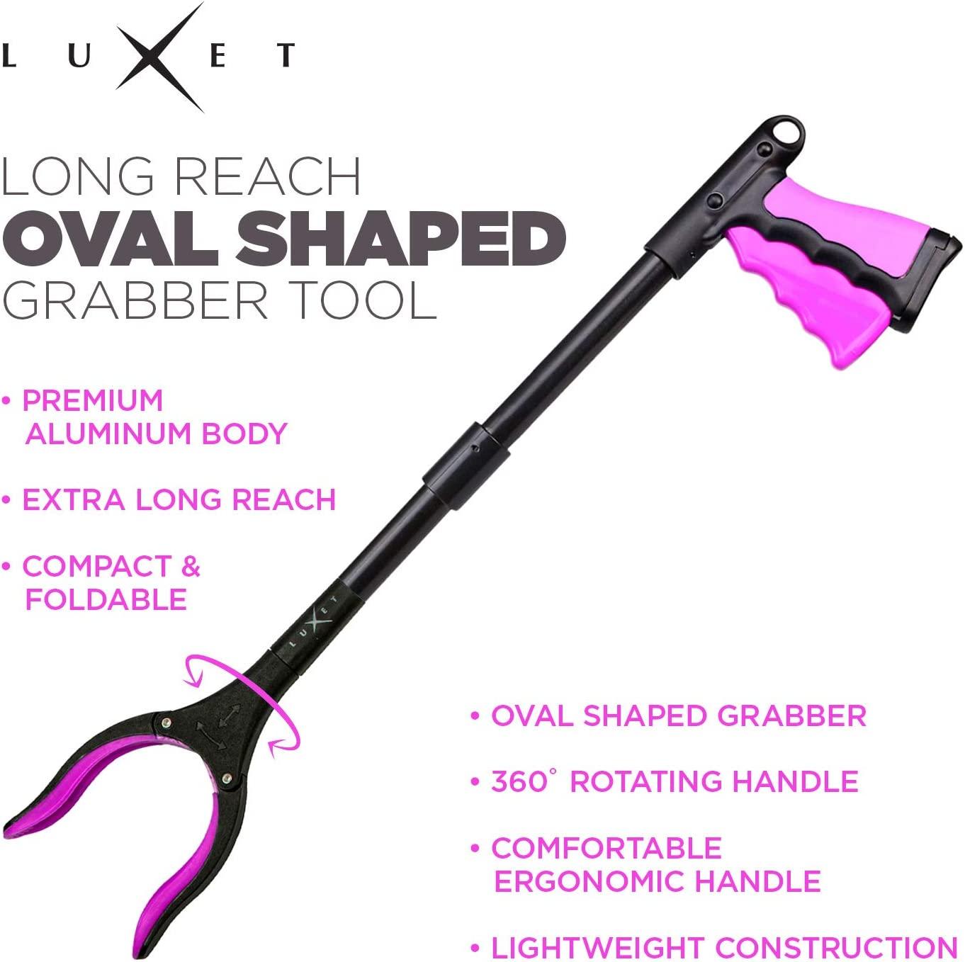 Grabber Reacher Tool 19 Inch Long, Foldable Pick Up Stick Strong Grip Tip Heavy