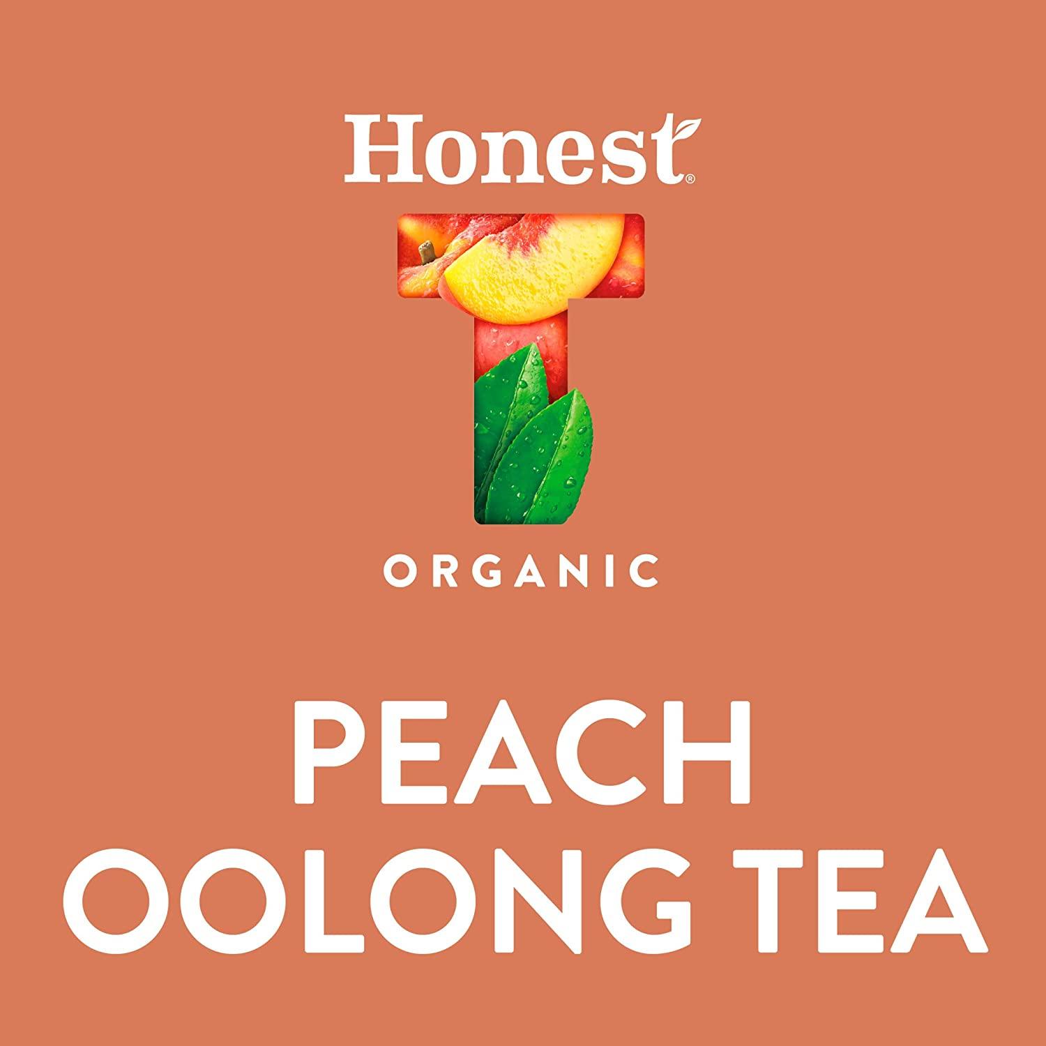 Honest Tea Organic Fair Trade Tea Peach Oolong, 16.9 Fl Oz (Pack of 12)