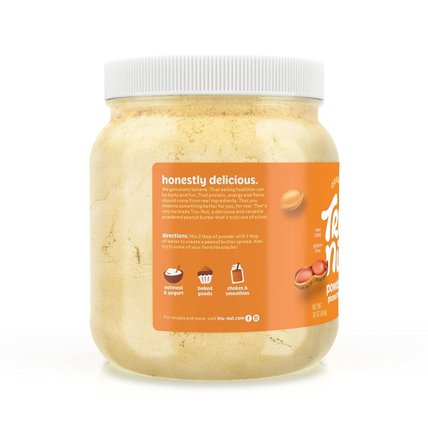 TruNut Peanut Butter Powder Made with Natural Ingredients Vegan