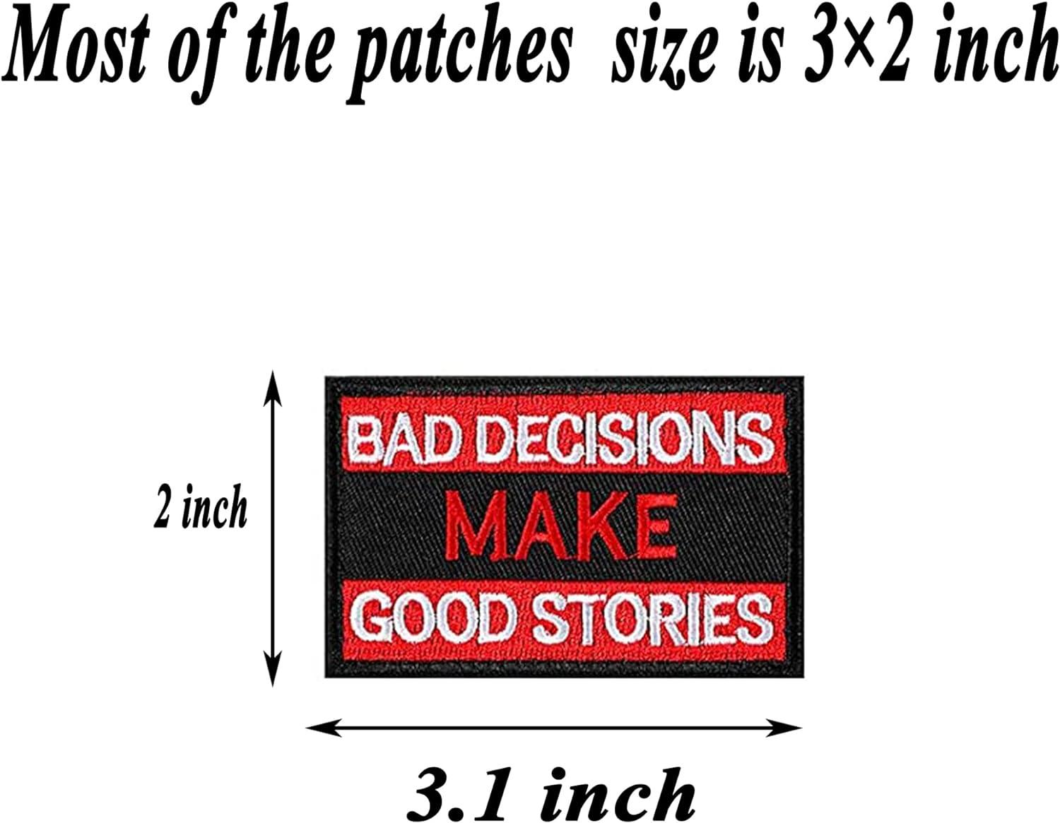 AXEN 20 Pieces Random Style Tactical Morale Embroidery Patch Military Funny  Patch Full Embroidered Appliques for Tactical Gear 20PCS random Pack of 20