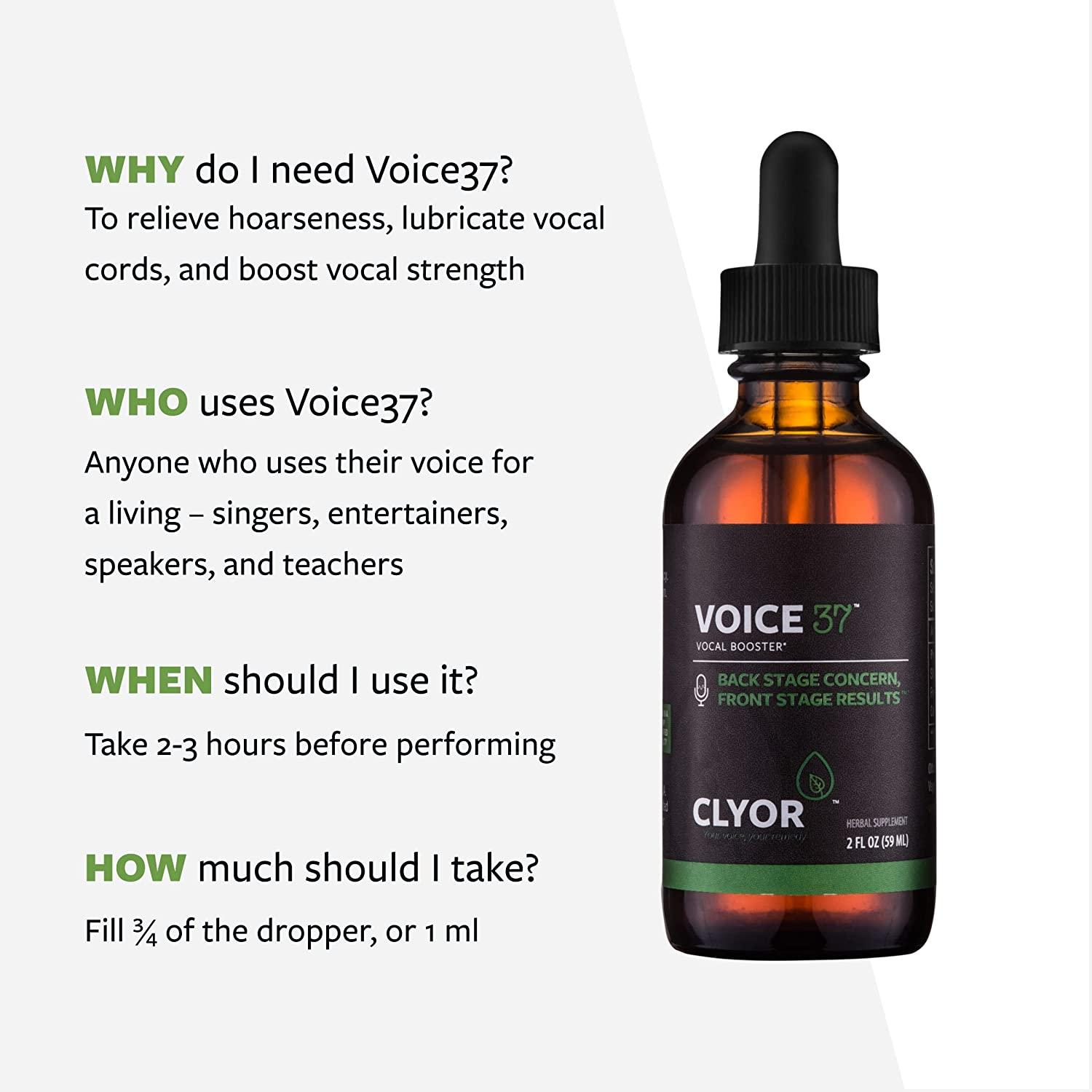 Voice37 All Natural Voice Remedy for Singers Boosts, Soothes and