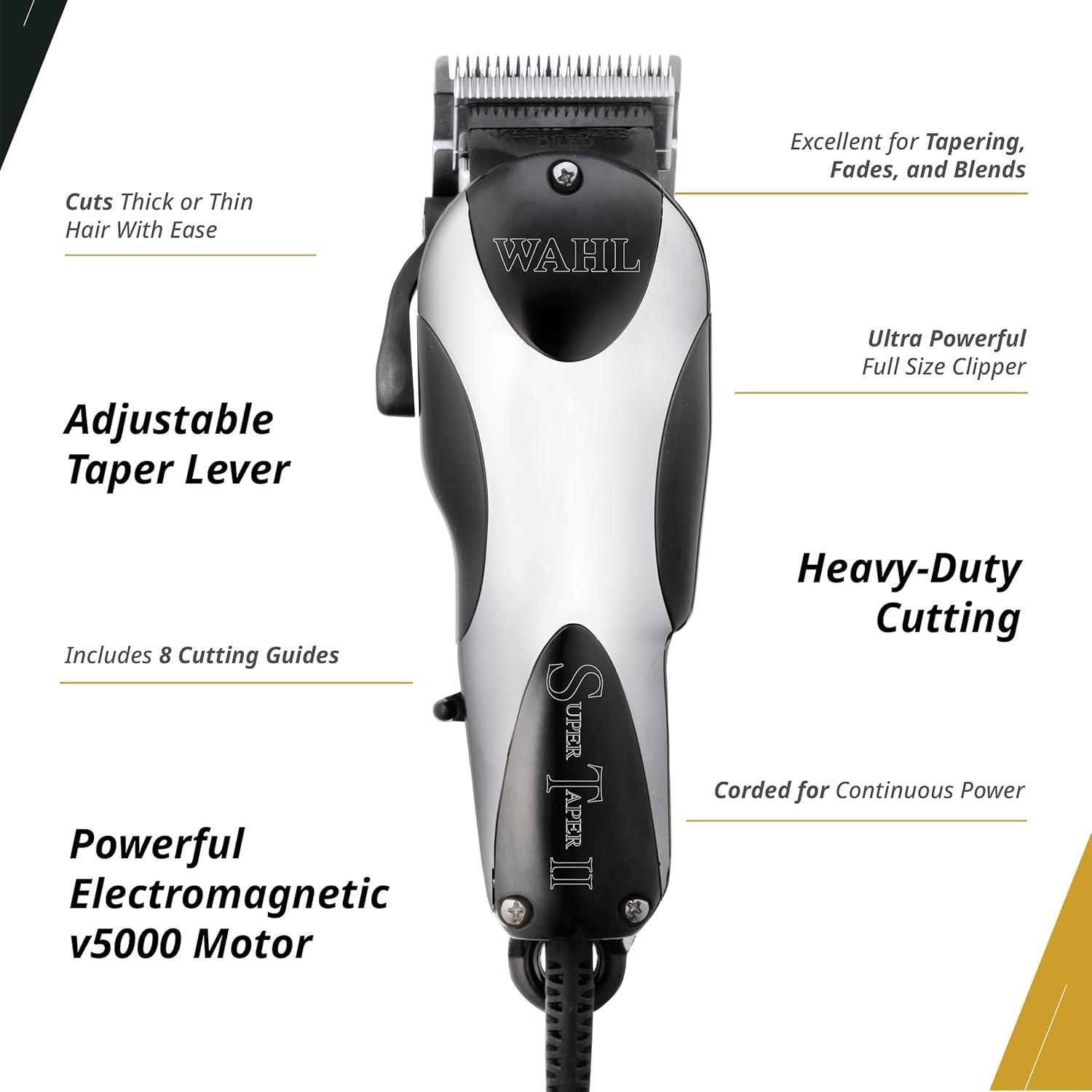 WAHL SUPER TAPER II 2 クロムフィニッシュ 動作確認済み Super Taper II | The Edge Pro