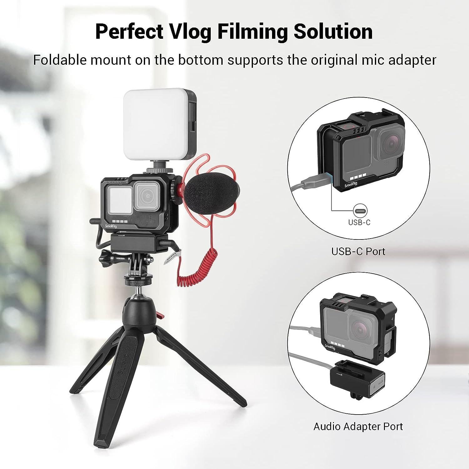 SmallRig Cage for GoPro Hero 11/10/9 Black with Cold Shoe Mounts