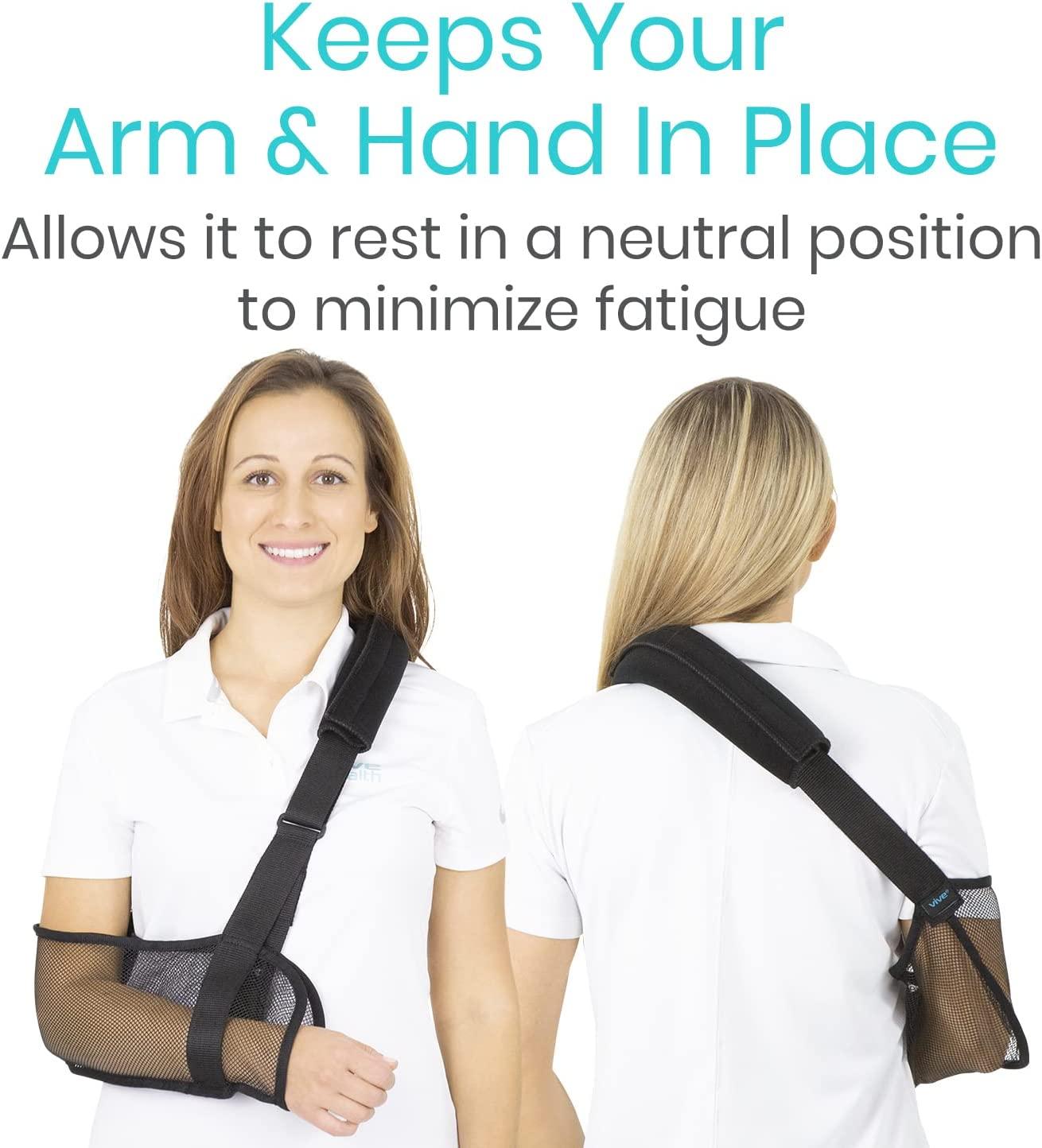 Vive Mesh Shoulder Sling Arm Brace For Torn Rotator Cuff Injury