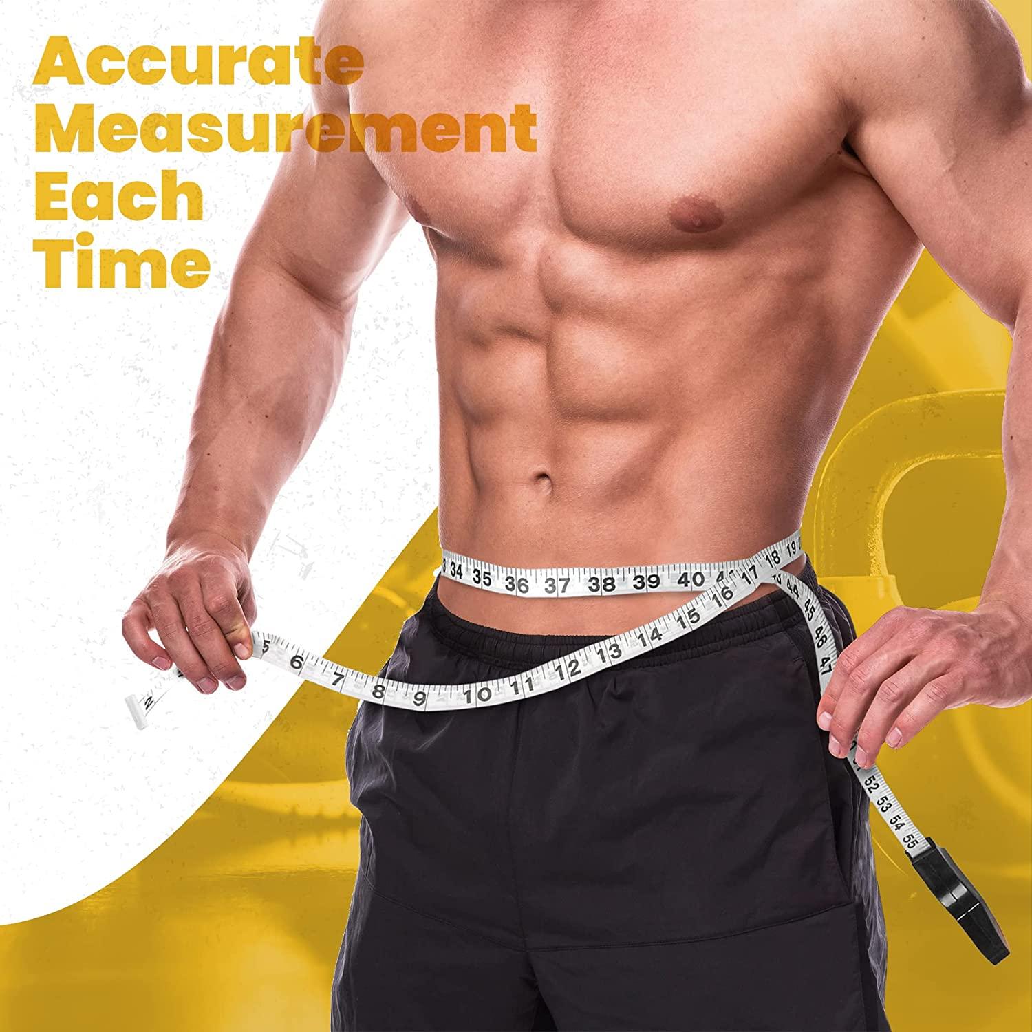 Body Fat Caliper and Measuring Tape Set Accurate BMI Skin Fold