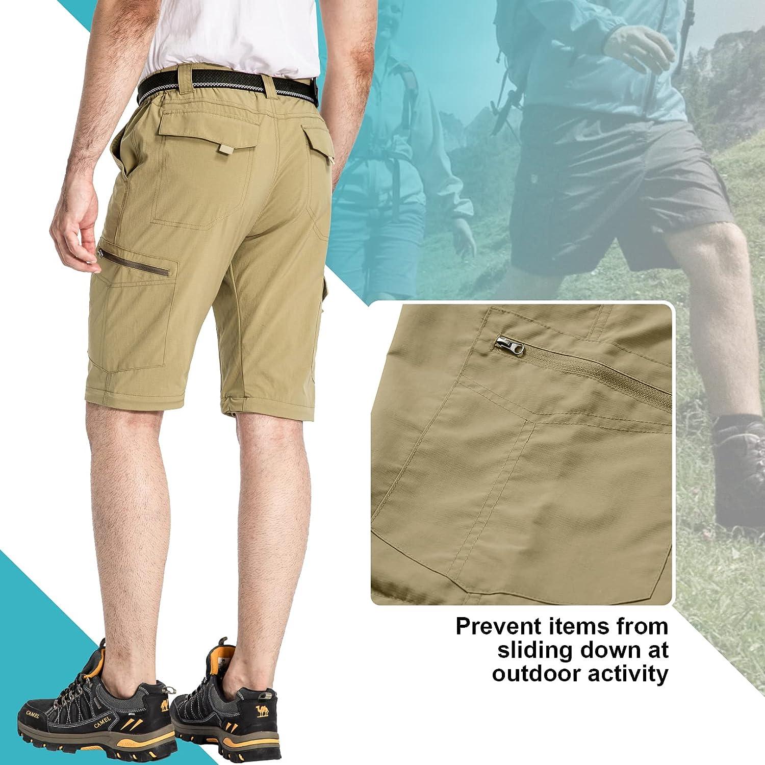  Mens Hiking Pants Convertible boy Scout Zip Off Shorts