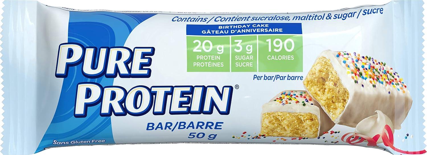 Pure Protein, Barre sans gluten, Gâteau au citron, 12 barres