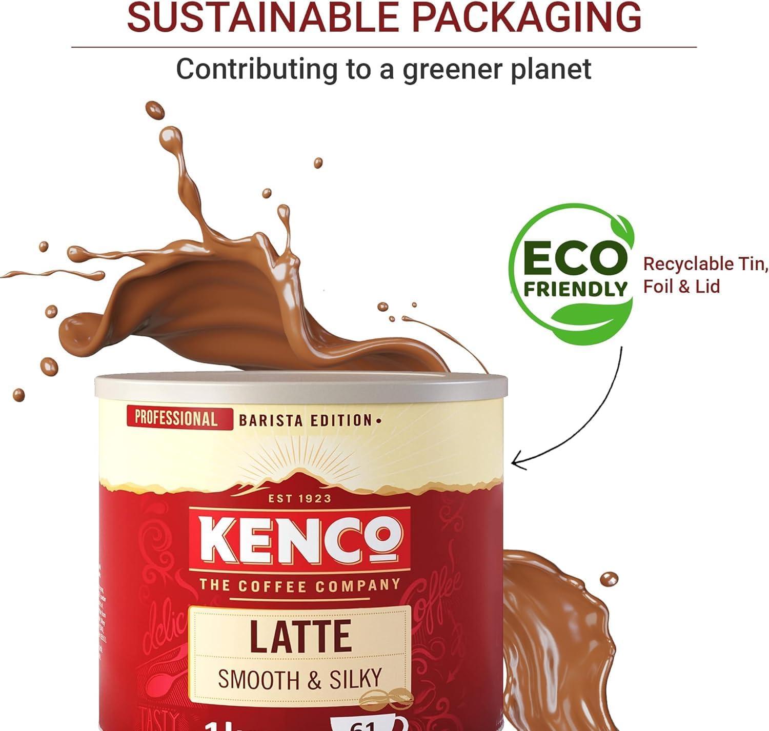 Kenco Latte Instant Coffee Creamy & Sweet Taste Smooth and Silky