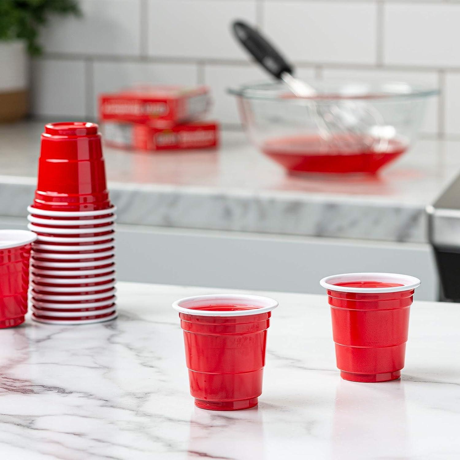 Comfy Package 18 oz Plastic Red Cups for Party Disposable Drinking Cups, 50-Pack - 100