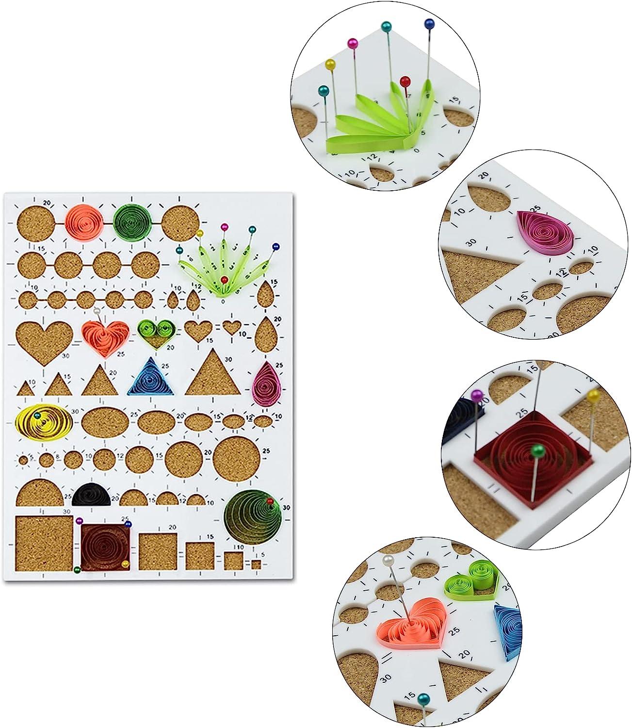 YURROAD Quilling Paper Set 900pcs 5mm Strips & Tools Kit with Board