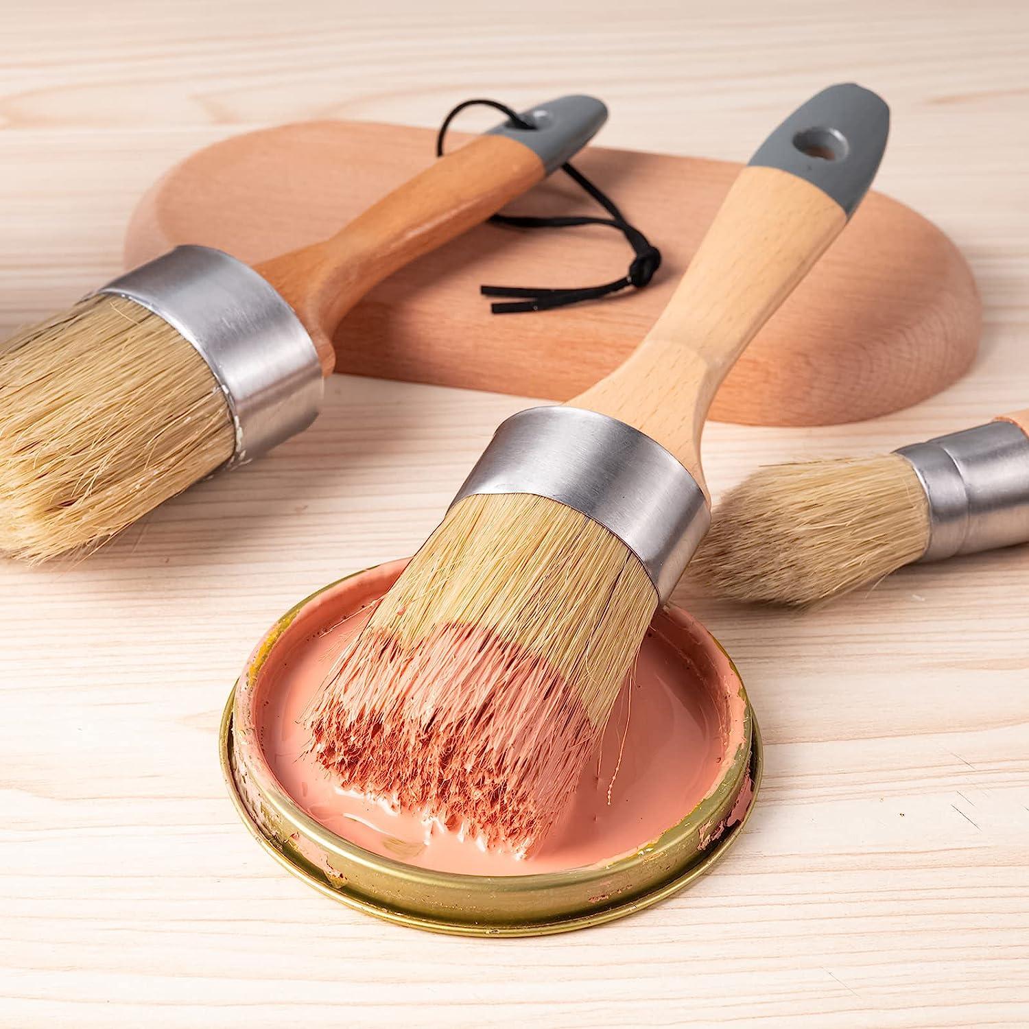 Mr. Pen- Chalk Paint Brush, 0.7 Inch, Wax Brush, Round Paint Brush, Wa —  CHIMIYA