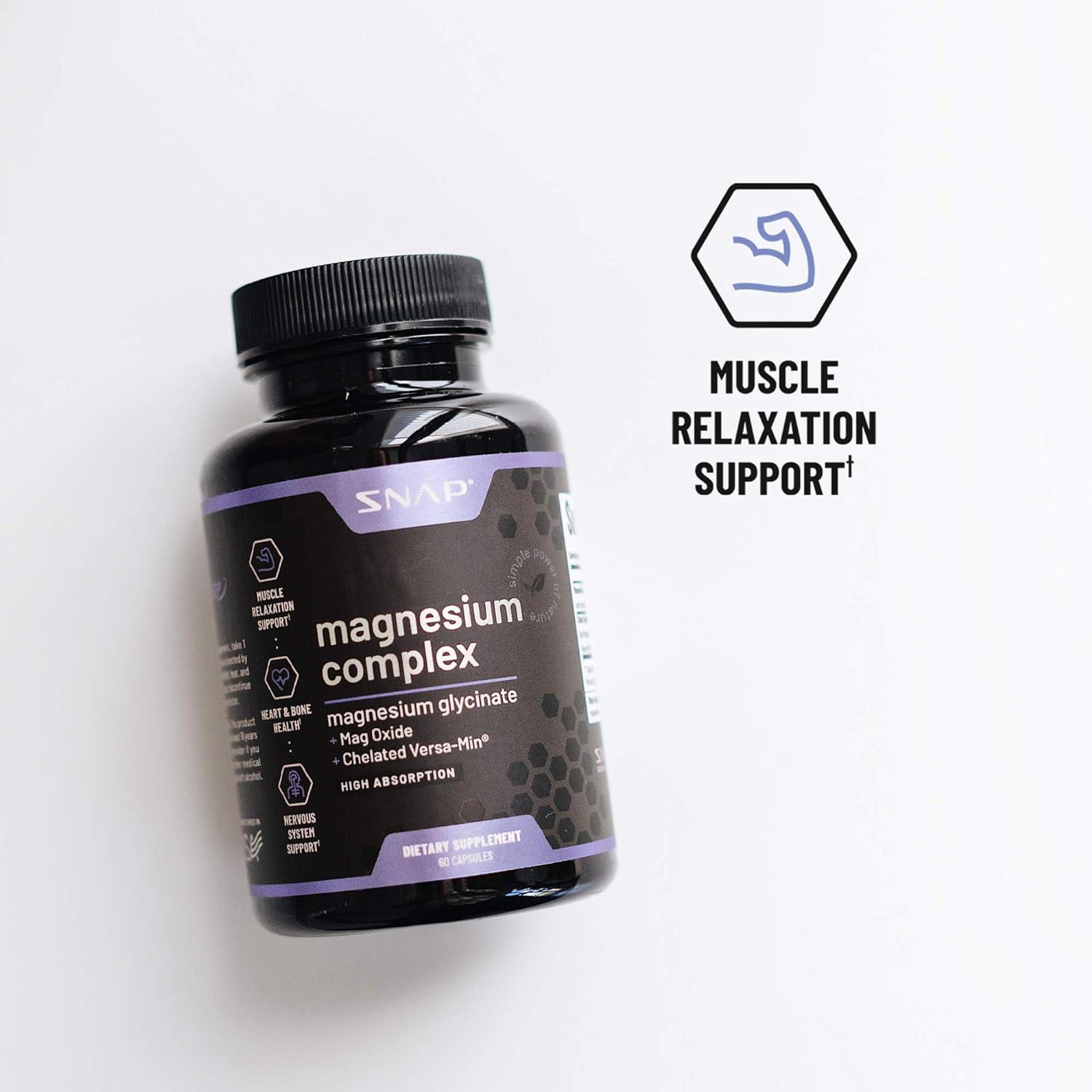 Magnesium Complex Supplement Magnesium Oxide & Magnesium Glycinate