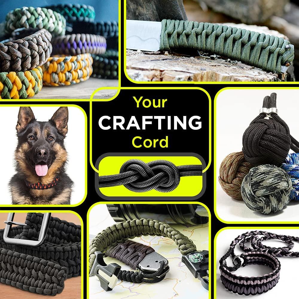TECEUM Paracord 550 lb Ideal for Crafting DIY Projects Camping Military