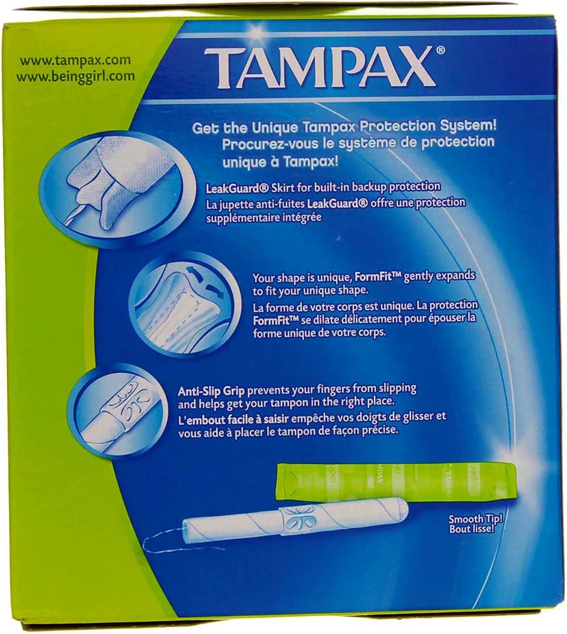 Tampax Super Absorbency Tampons with Flushable Applicator 20 ct