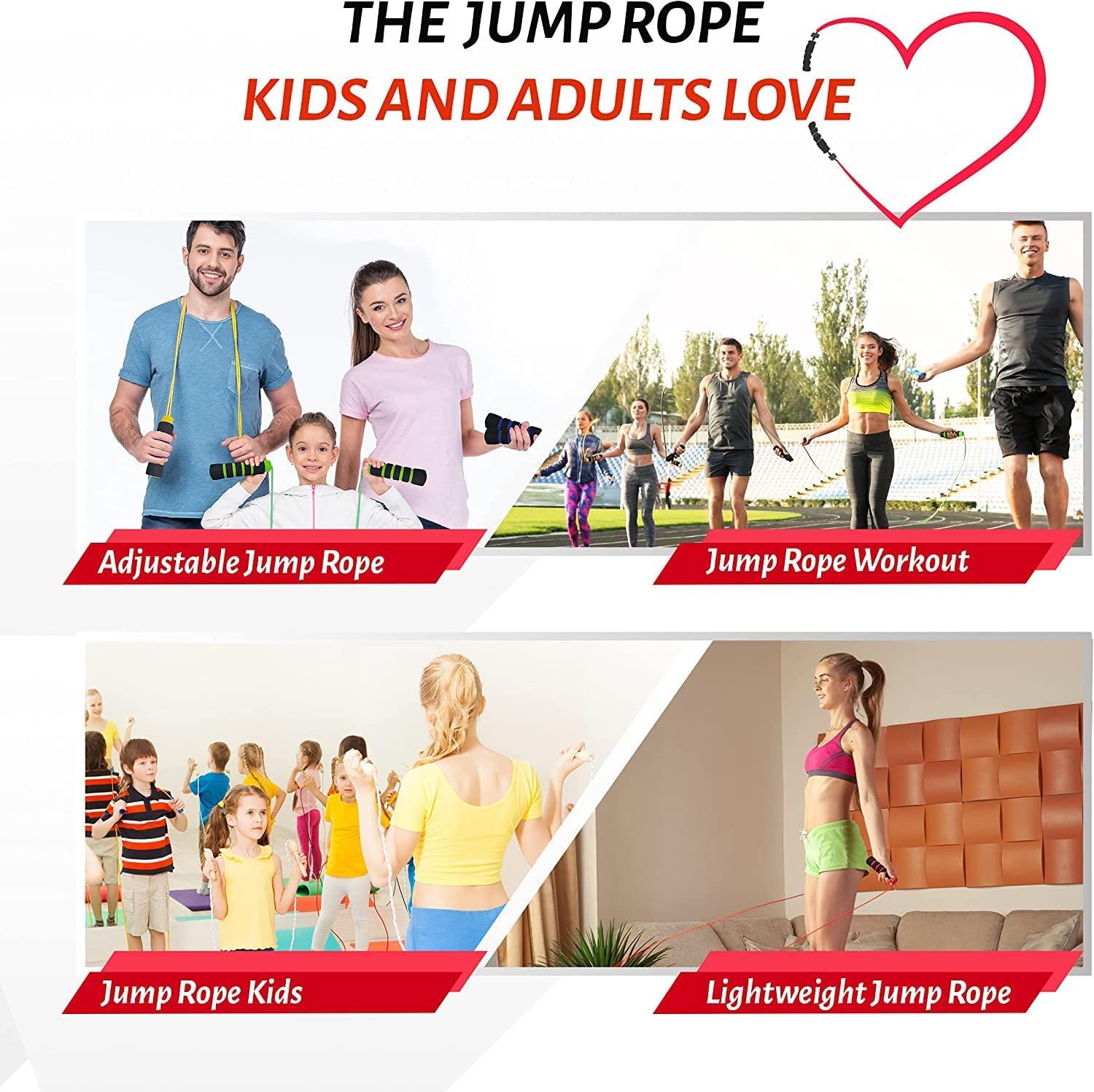 Limm Adjustable Jump Rope for Workout Tangle-Free with