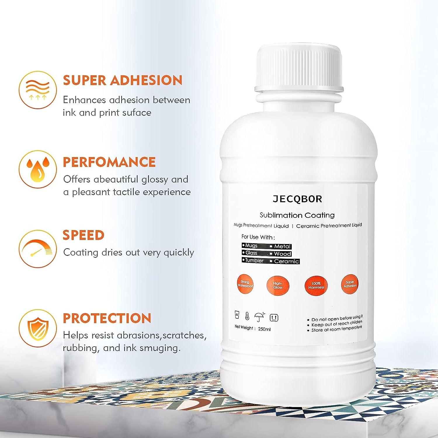 Jecqbor 250ml Polygloss Sublimation Coating for All Hard Surface