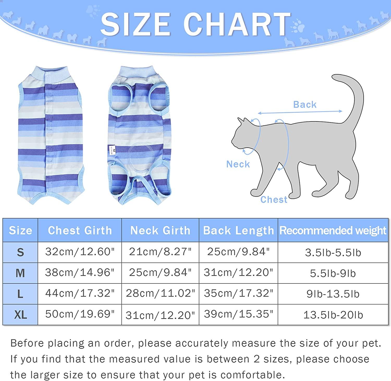 Dogs Cats Recovery Suit Cat Recovery Onesie Male Female Cats