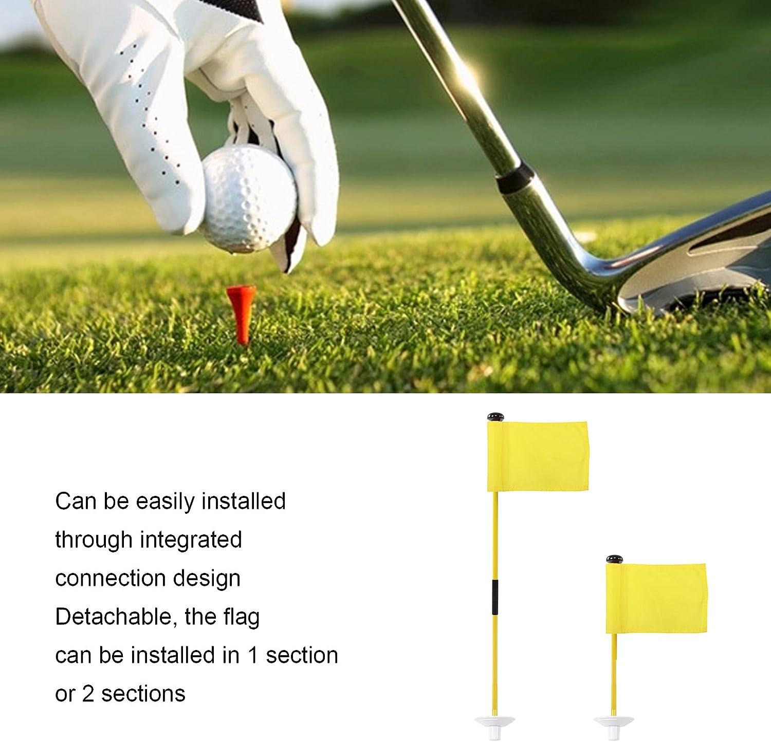 SPYMINNPOO Practice Golf Hole Pole, Golf Cup and Flag Golf Flagstick