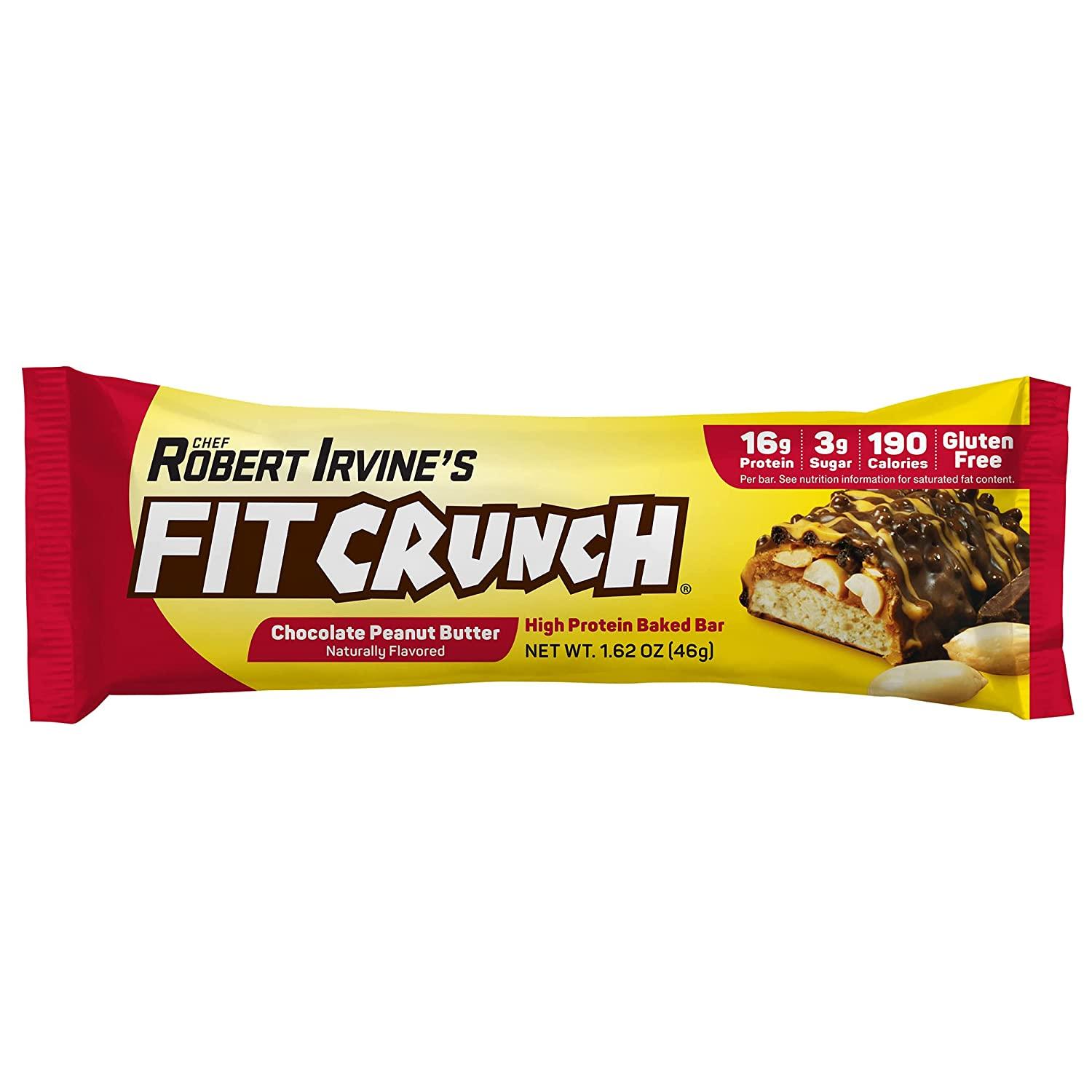 FITCRUNCH Protein Bars Snack Size Value Pack Gluten Free Whey Protein