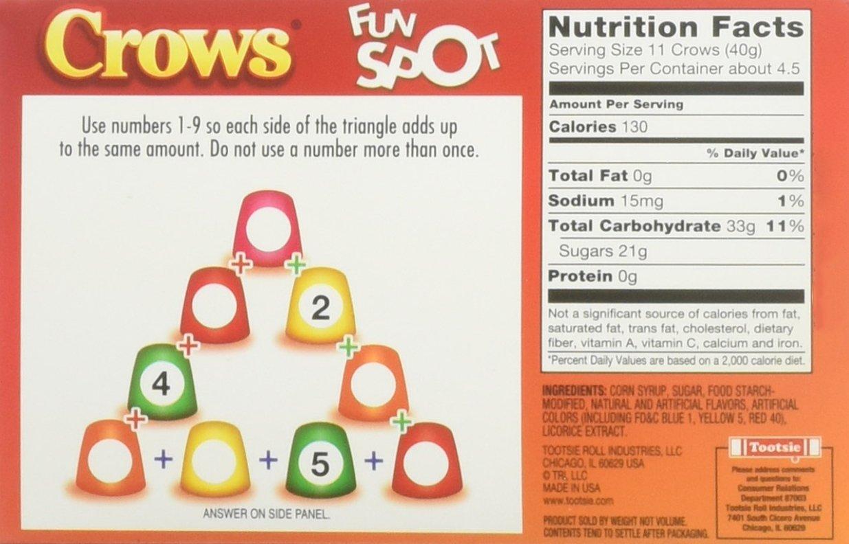 Crows Licorice Flavored Gumdrops (Pack of 3) 6.5 oz Theater Boxes