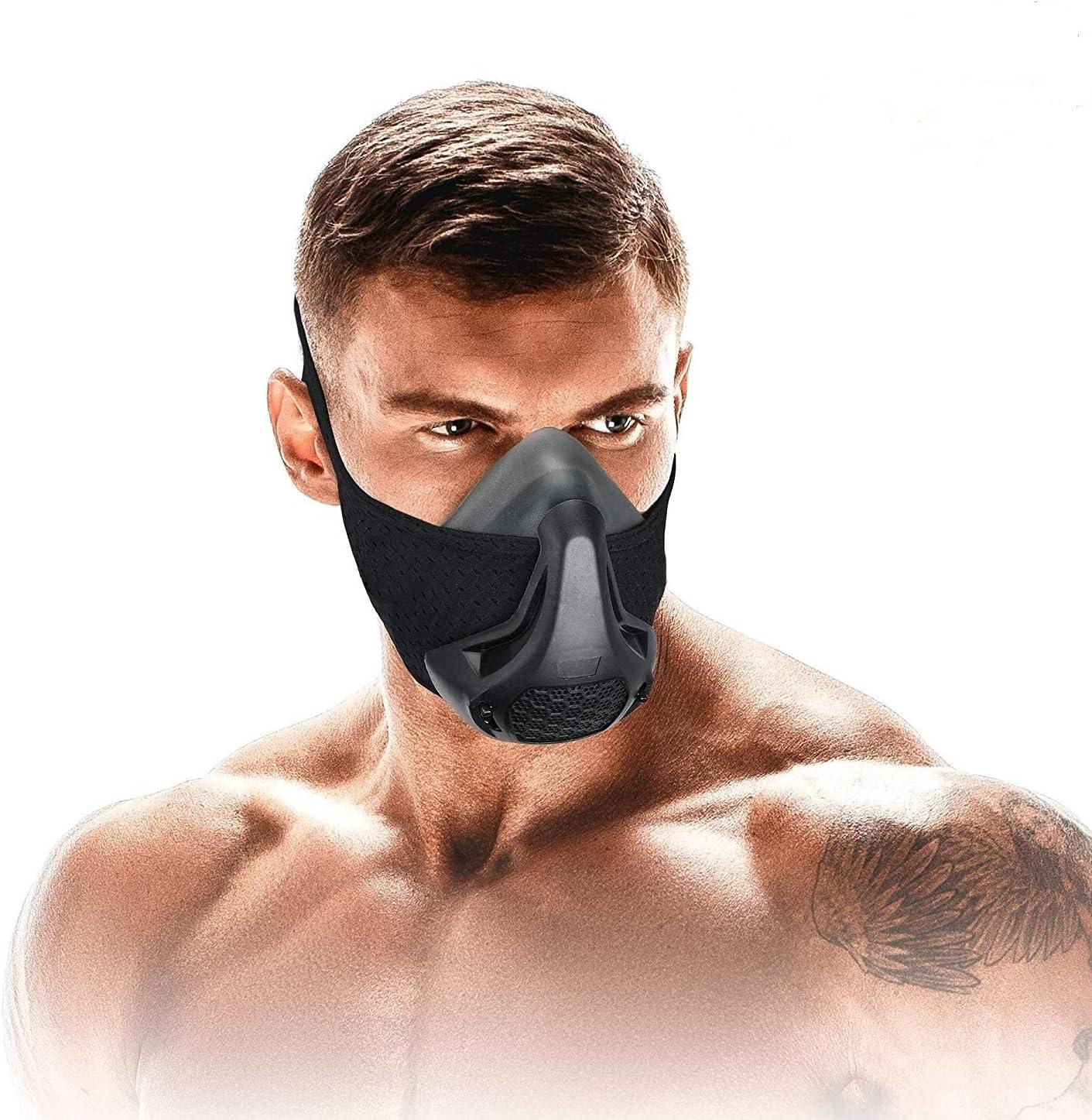 High Altitude Mask, Training Workout Mask Men to Improve Lung Capacity, 24  Level Breathing Resistance Fitness Mask to Upgrade Endurance, for All  Sport: Running, Cardio, Cycling, Gym, HIIT