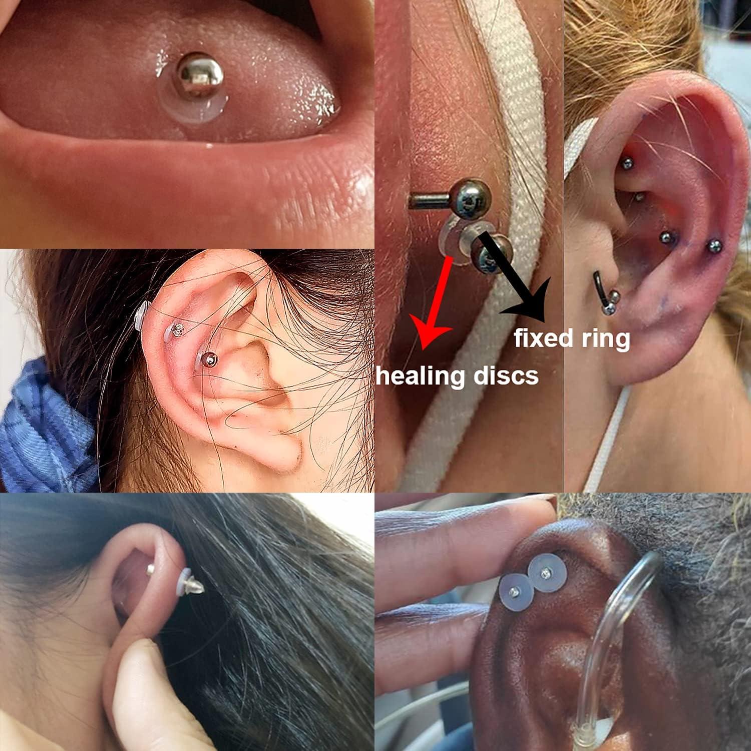 10Pcs Piercing Healing Silicone Discs for the Back of Earrings