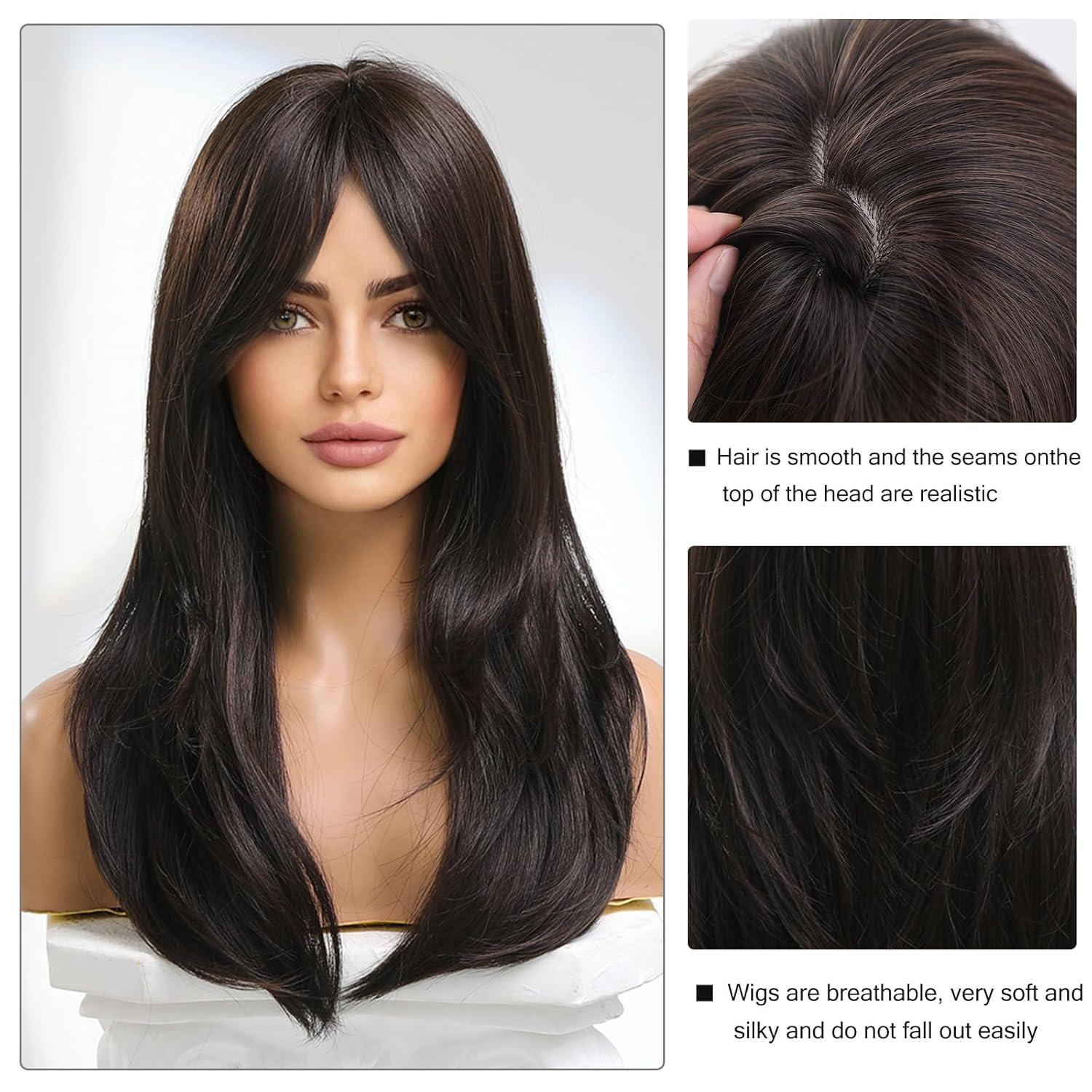 Synthetic Wig Look Natural Hair Vs Wig Synthetic Wigs Best Realistic  Looking Wigs Uevies 16 Black