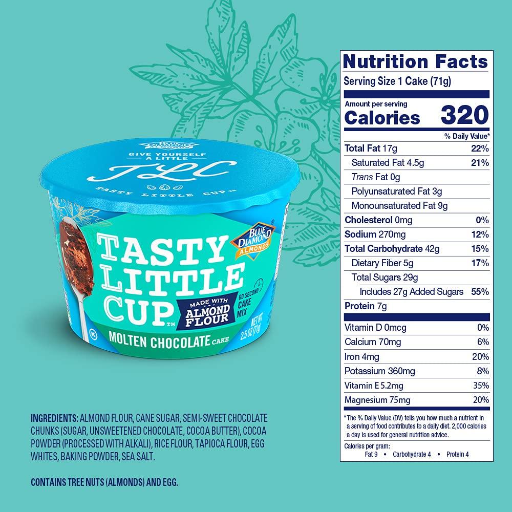 Blue Diamond Almonds, Tasty Little Cup, Molten Chocolate Almond Flour